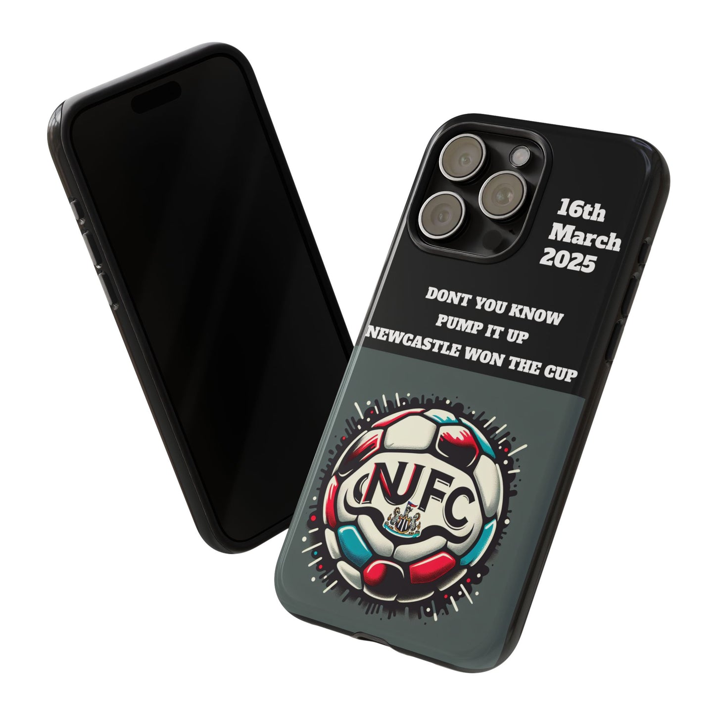 Custom Soccer Phone Case - Newcastle United Fan Gift, 16th March 2025, Sports Accessory for Gamers, Kids Birthday Present