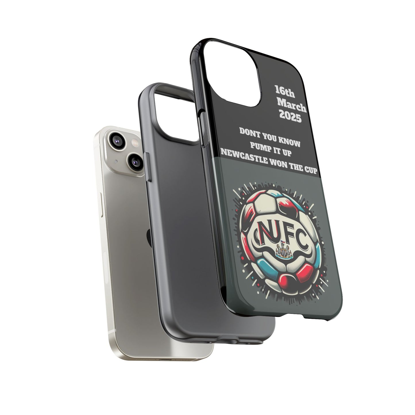 Custom Soccer Phone Case - Newcastle United Fan Gift, 16th March 2025, Sports Accessory for Gamers, Kids Birthday Present