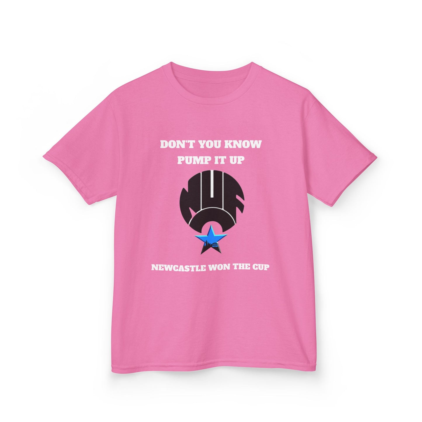 Newcastle 'Pump It Up' Kids Tee, Sports T-Shirt for Young Fans, Perfect for Birthdays, Team Spirit, Everyday Wear, Casual Style