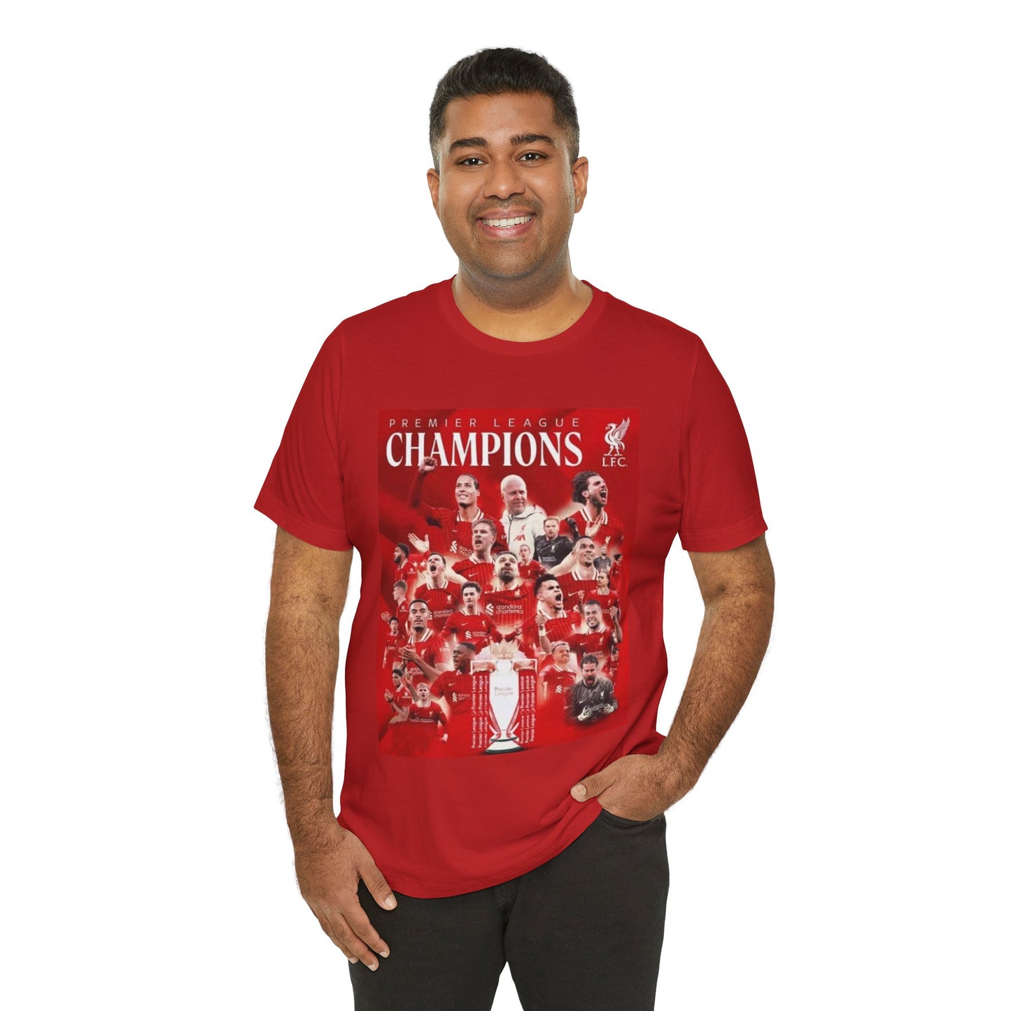 Premier League Champions Unisex Jersey Tee - Celebration Shirt for Sports Fans
