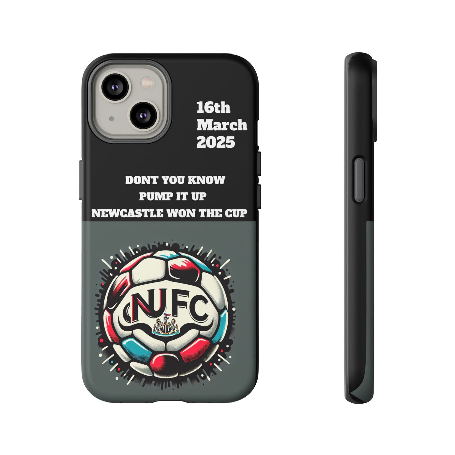 Custom Soccer Phone Case - Newcastle United Fan Gift, 16th March 2025, Sports Accessory for Gamers, Kids Birthday Present