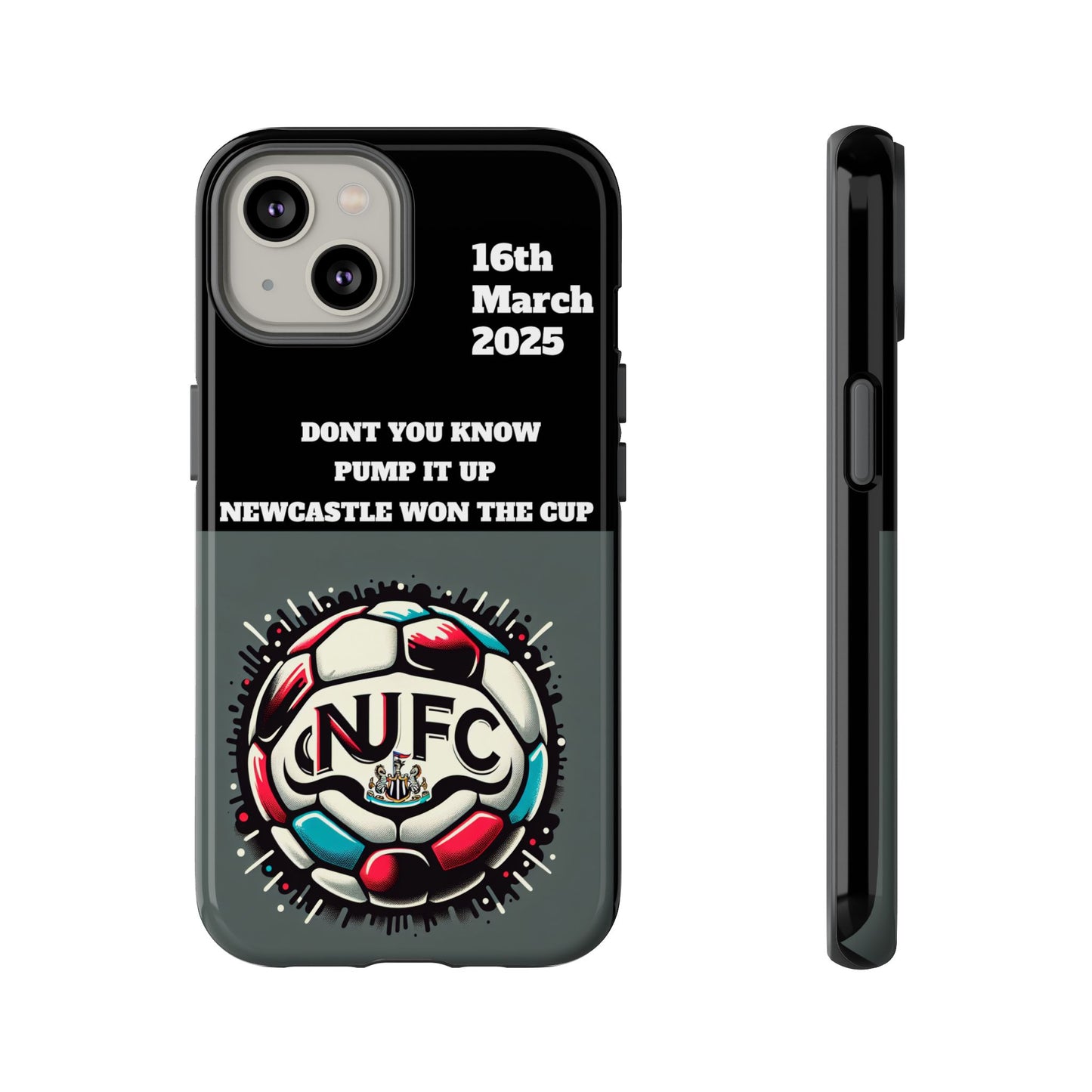 Custom Soccer Phone Case - Newcastle United Fan Gift, 16th March 2025, Sports Accessory for Gamers, Kids Birthday Present