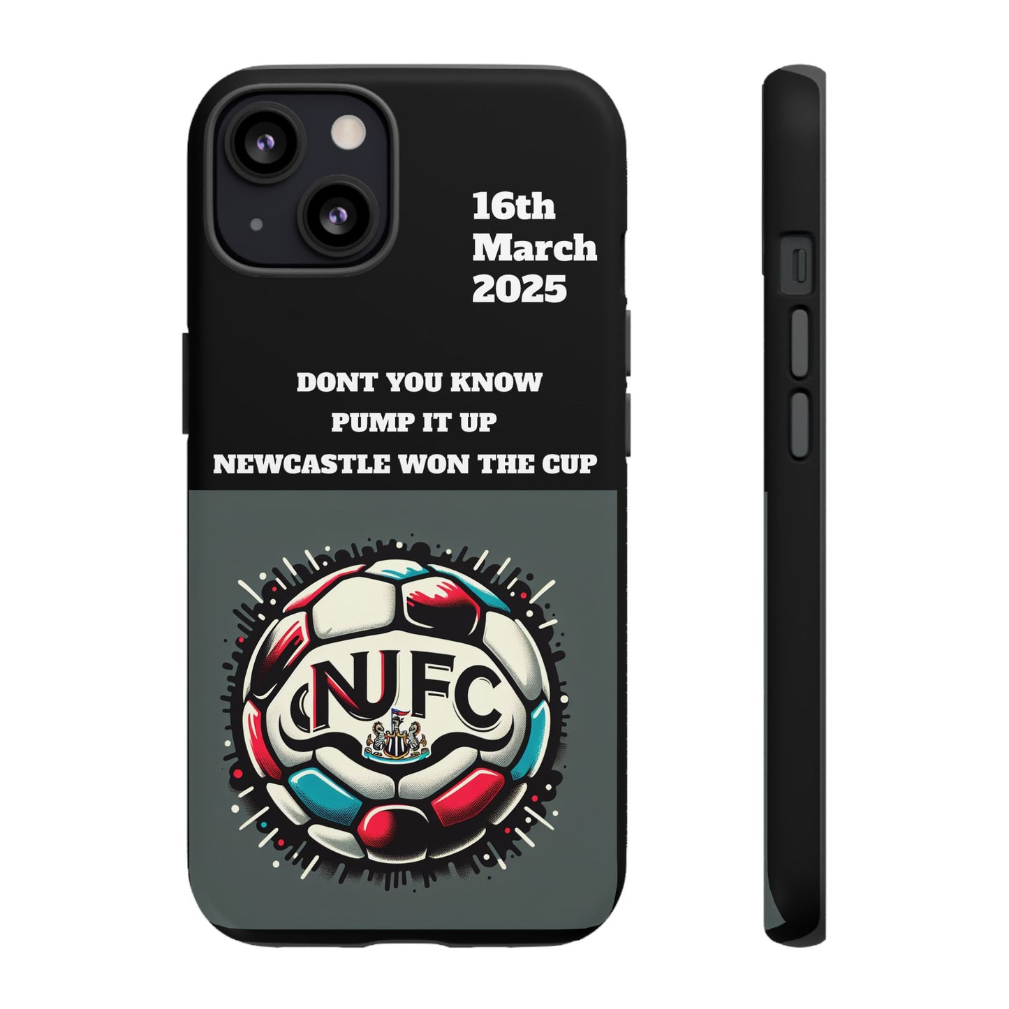 Custom Soccer Phone Case - Newcastle United Fan Gift, 16th March 2025, Sports Accessory for Gamers, Kids Birthday Present