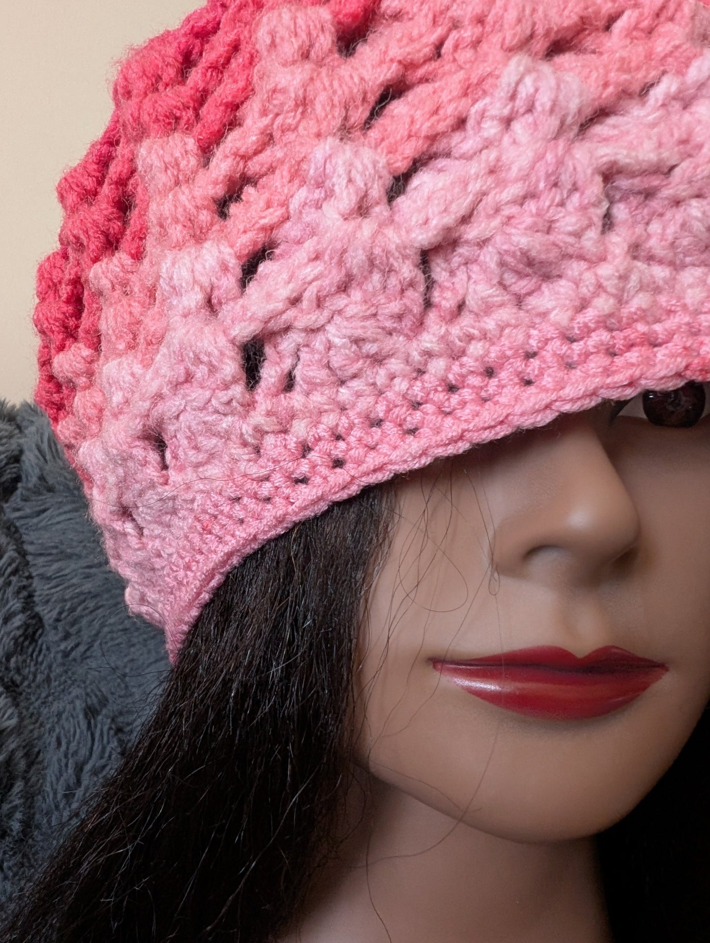 Ocean wave stylish Barret's hat crochet handmade