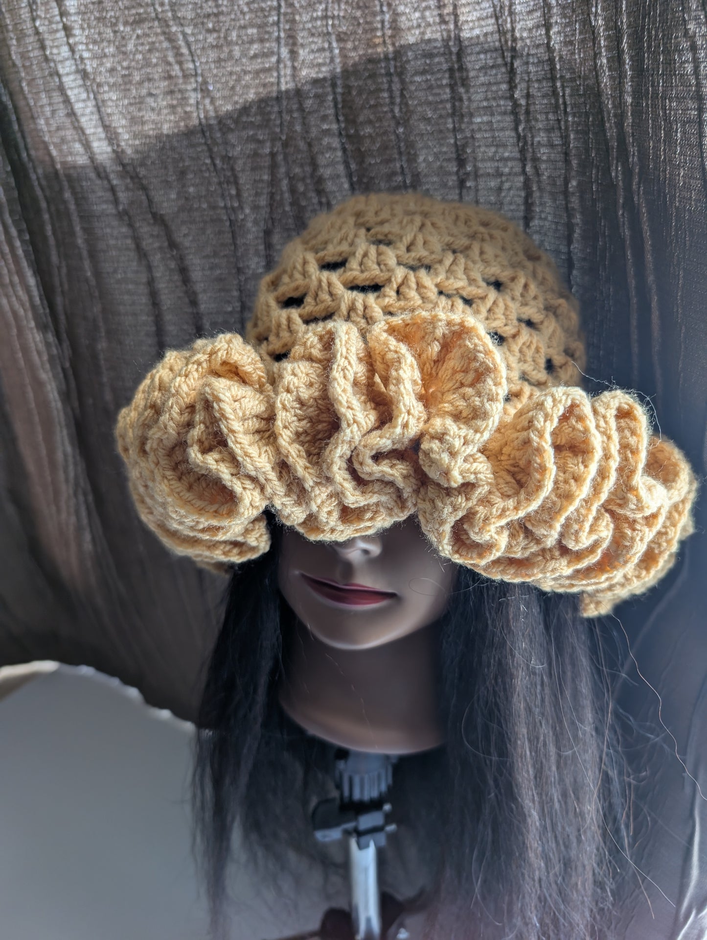 Handmade Ruffles crochet hat crochetlove