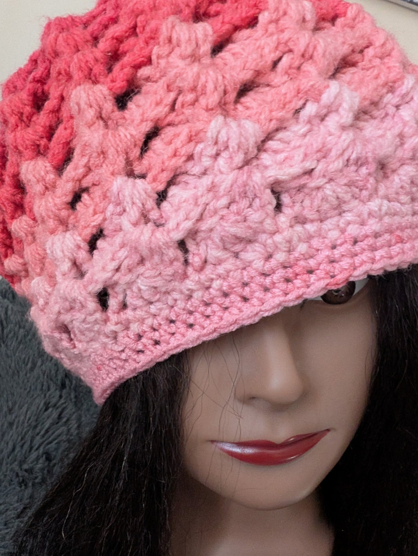 Ocean wave stylish Barret's hat crochet handmade