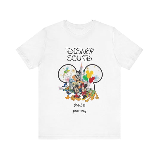 Disney Squad Unisex Tee, Magical Disney Apparel, Gift for Disney Fans, Family Reunion Shirt, Vacation Outfit