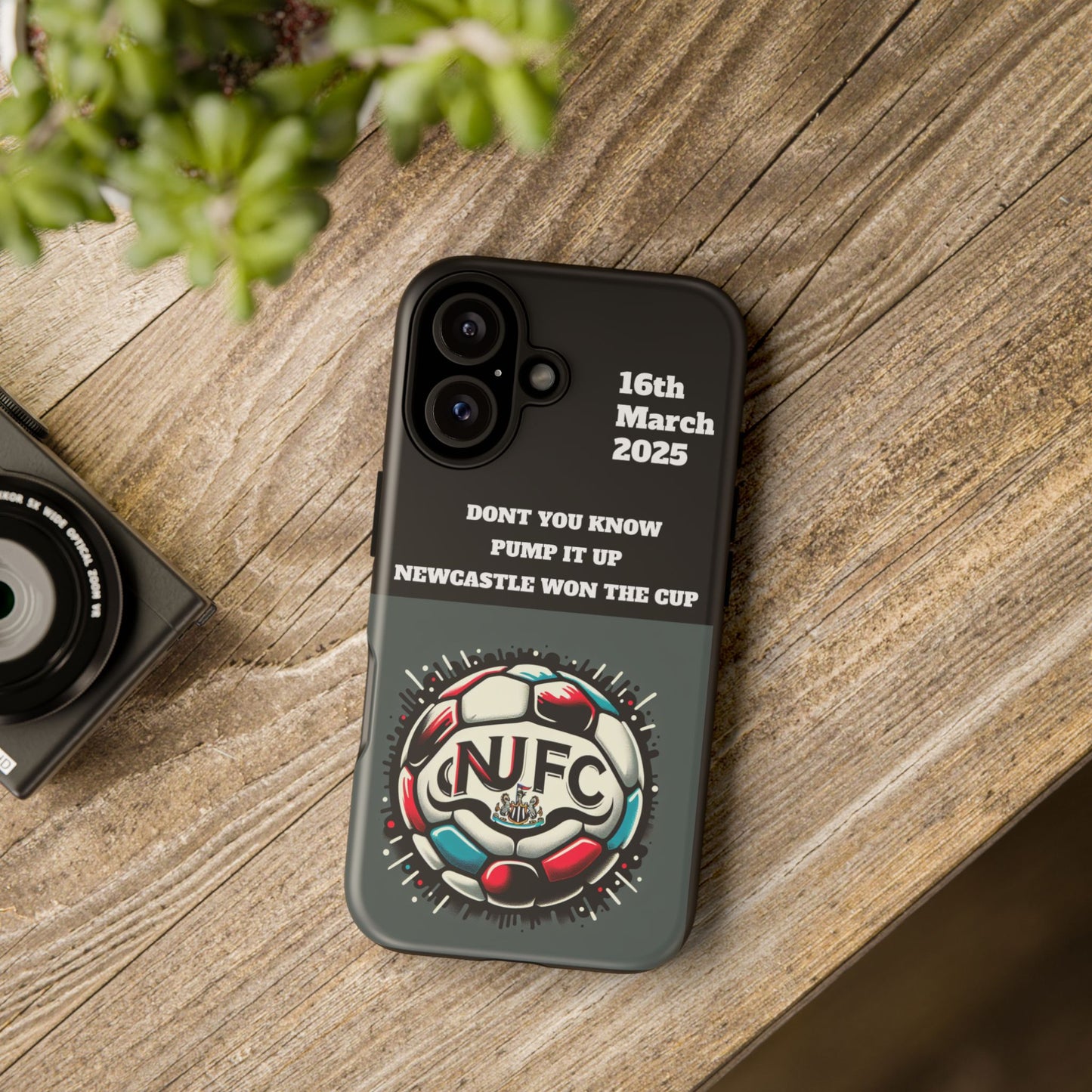 Custom Soccer Phone Case - Newcastle United Fan Gift, 16th March 2025, Sports Accessory for Gamers, Kids Birthday Present