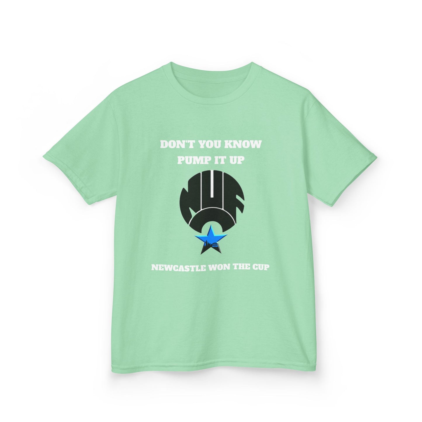 Newcastle 'Pump It Up' Kids Tee, Sports T-Shirt for Young Fans, Perfect for Birthdays, Team Spirit, Everyday Wear, Casual Style