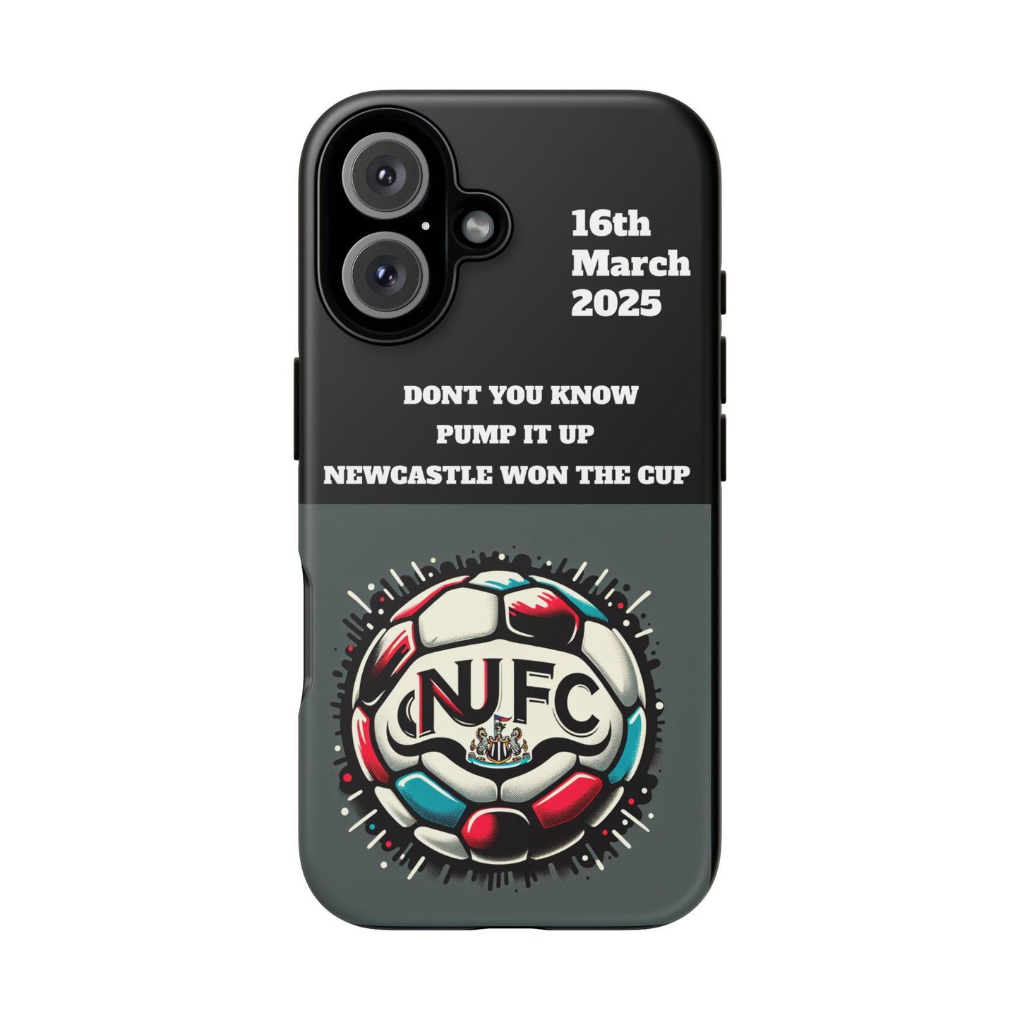 Custom Soccer Phone Case - Newcastle United Fan Gift, 16th March 2025, Sports Accessory for Gamers, Kids Birthday Present