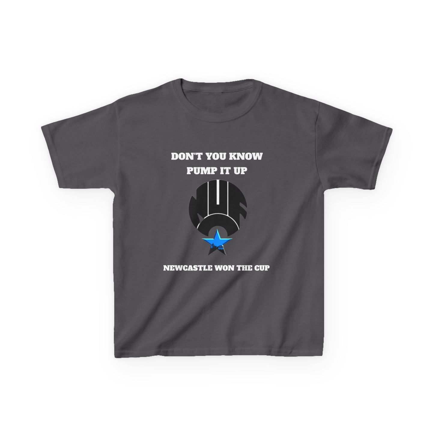 Newcastle 'Pump It Up' Kids Tee, Sports T-Shirt for Young Fans, Perfect for Birthdays, Team Spirit, Everyday Wear, Casual Style
