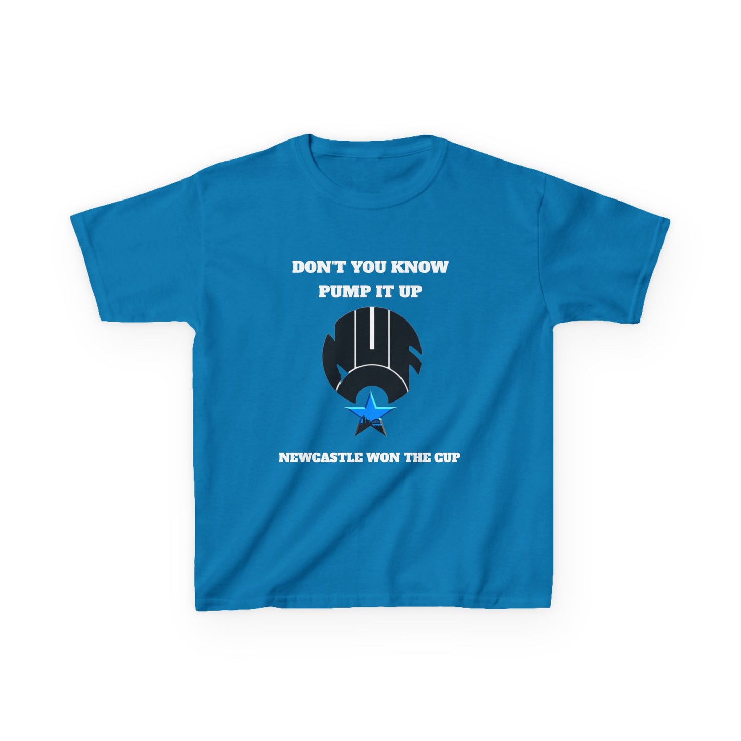 Newcastle 'Pump It Up' Kids Tee, Sports T-Shirt for Young Fans, Perfect for Birthdays, Team Spirit, Everyday Wear, Casual Style