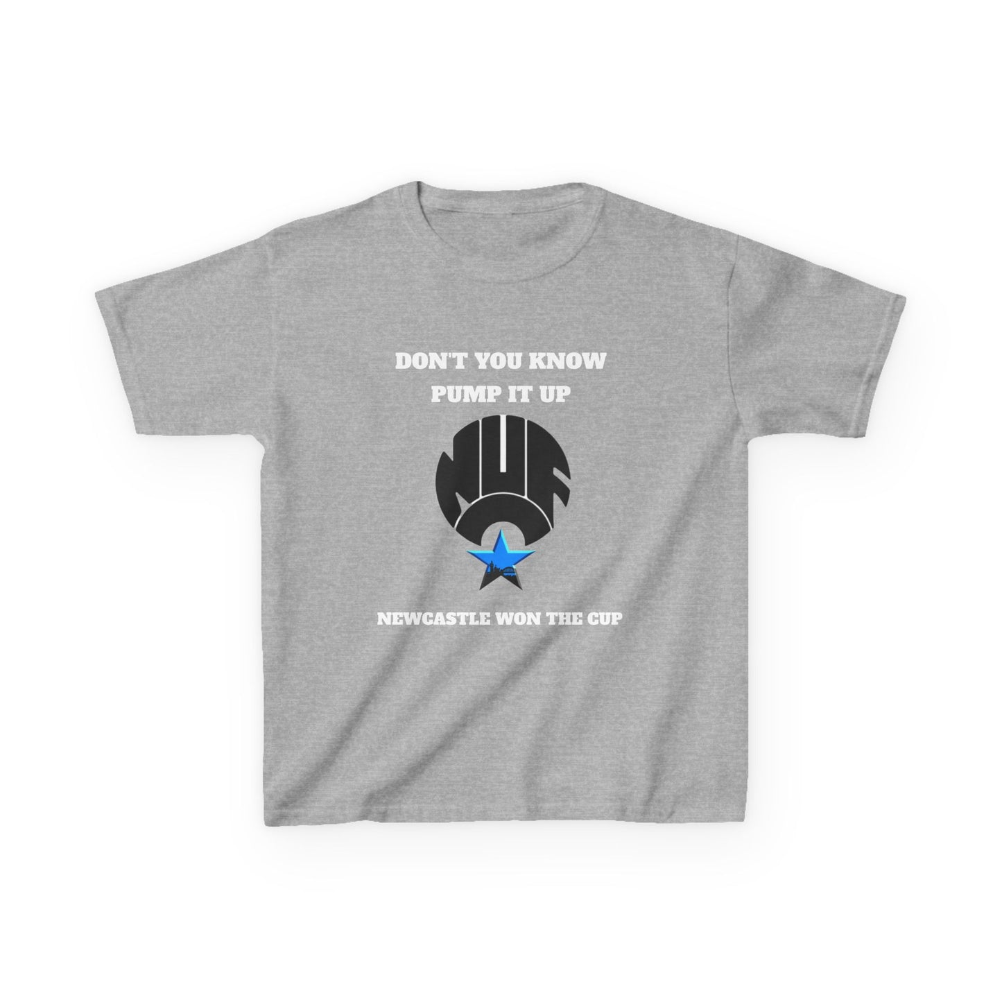 Newcastle 'Pump It Up' Kids Tee, Sports T-Shirt for Young Fans, Perfect for Birthdays, Team Spirit, Everyday Wear, Casual Style