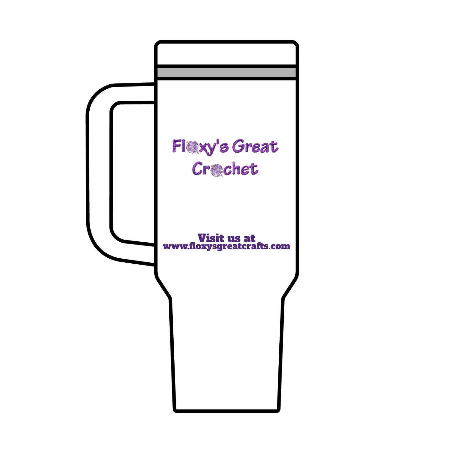 Custom 40oz Maxi Cup - Perfect for Crafters | Floxy's Great Crochet