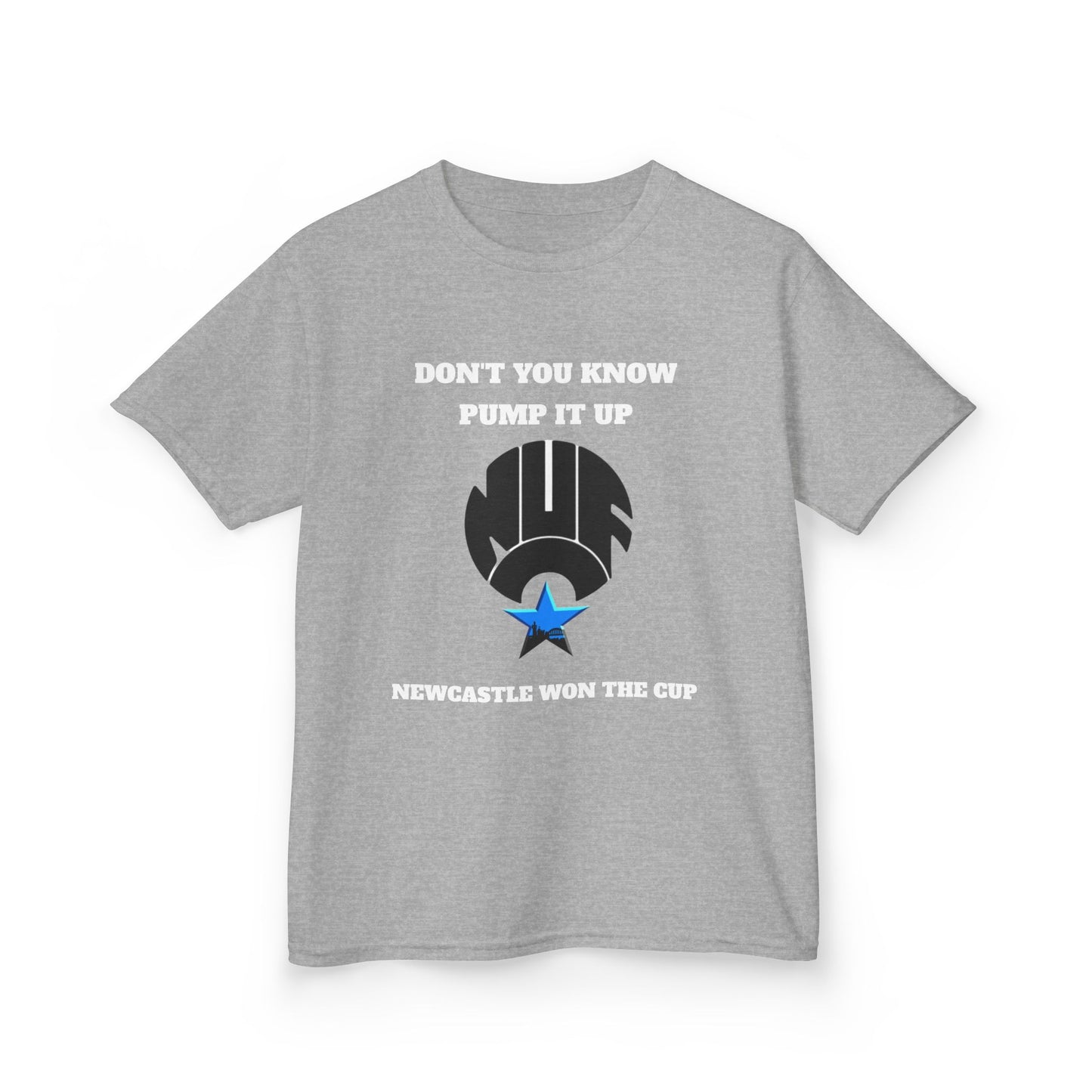 Newcastle 'Pump It Up' Kids Tee, Sports T-Shirt for Young Fans, Perfect for Birthdays, Team Spirit, Everyday Wear, Casual Style