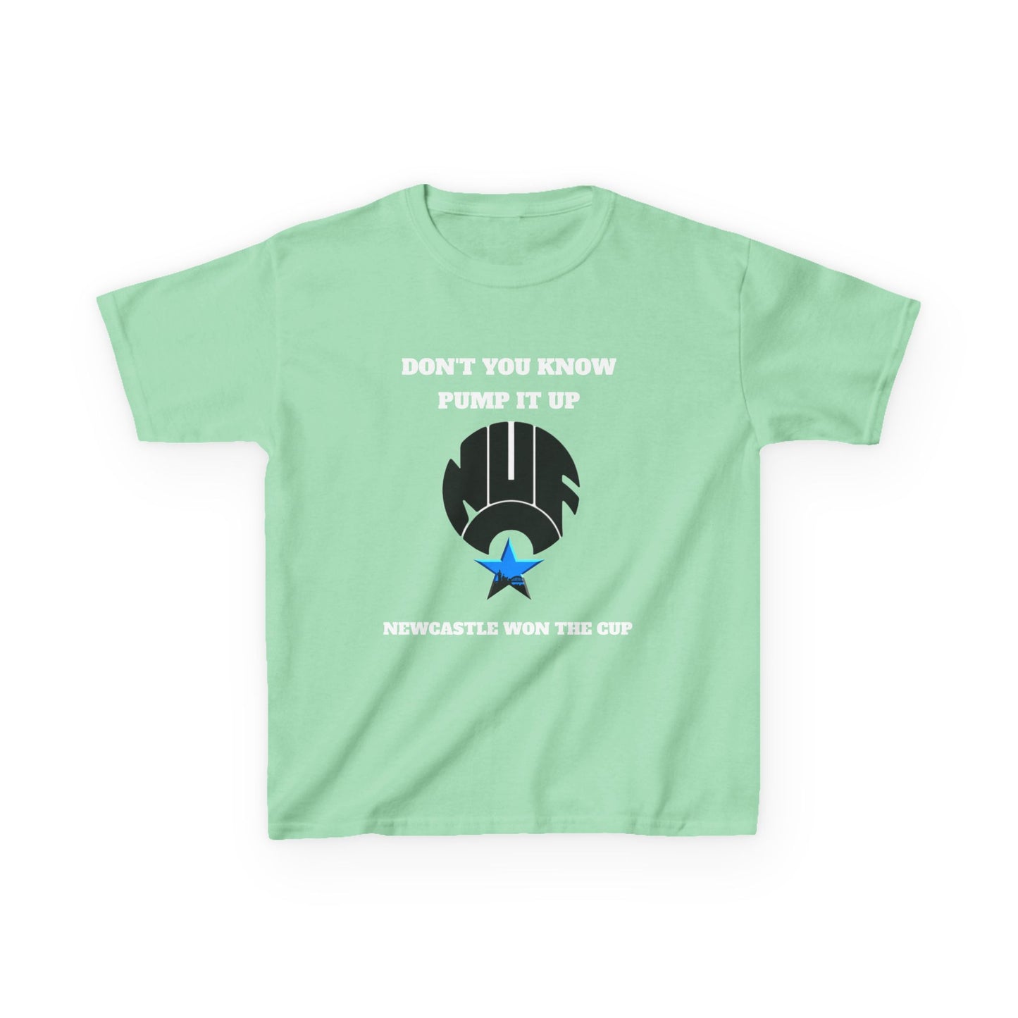 Newcastle 'Pump It Up' Kids Tee, Sports T-Shirt for Young Fans, Perfect for Birthdays, Team Spirit, Everyday Wear, Casual Style