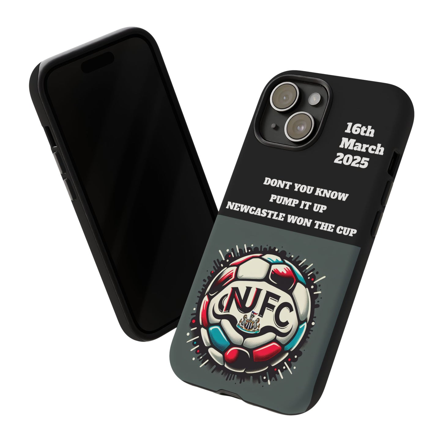 Custom Soccer Phone Case - Newcastle United Fan Gift, 16th March 2025, Sports Accessory for Gamers, Kids Birthday Present