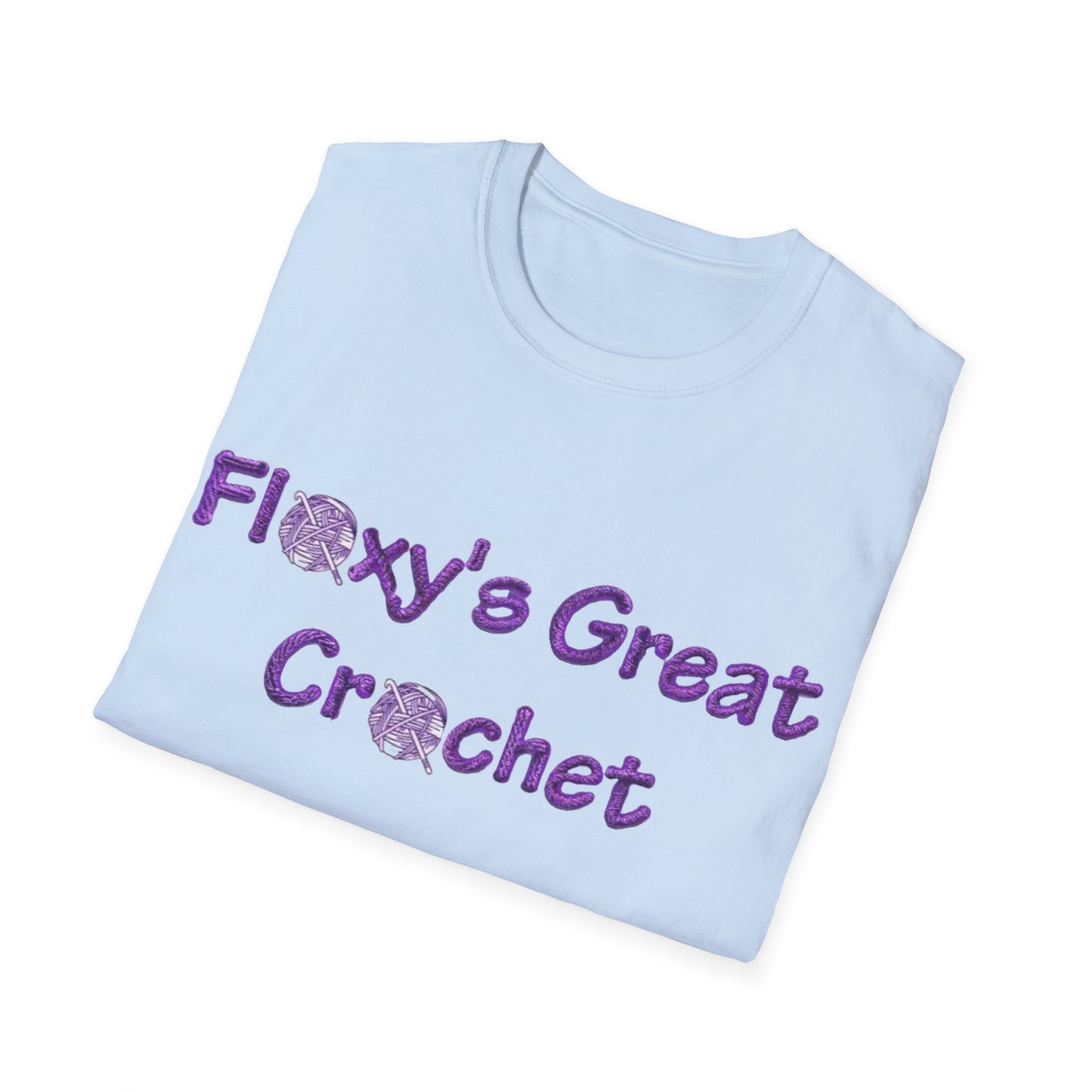 Floxy's Great Crochet Unisex Softstyle T-Shirt - Perfect Gift for Craft Lovers
