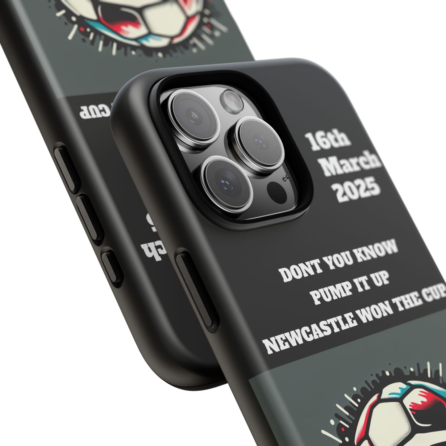 Custom Soccer Phone Case - Newcastle United Fan Gift, 16th March 2025, Sports Accessory for Gamers, Kids Birthday Present