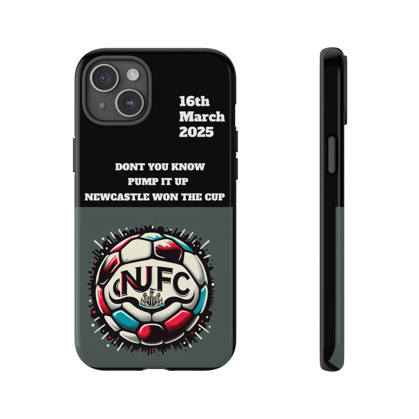 Custom Soccer Phone Case - Newcastle United Fan Gift, 16th March 2025, Sports Accessory for Gamers, Kids Birthday Present