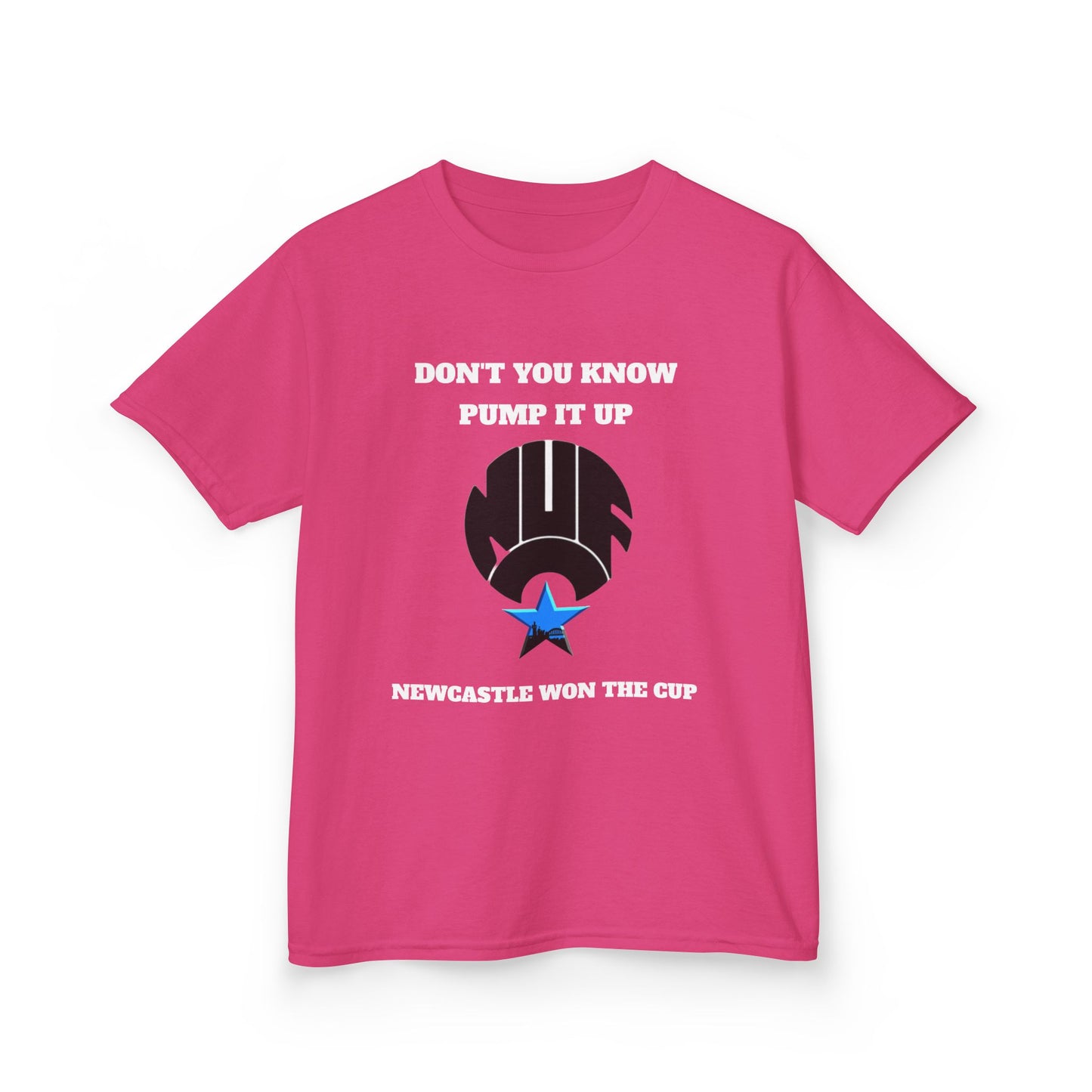 Newcastle 'Pump It Up' Kids Tee, Sports T-Shirt for Young Fans, Perfect for Birthdays, Team Spirit, Everyday Wear, Casual Style
