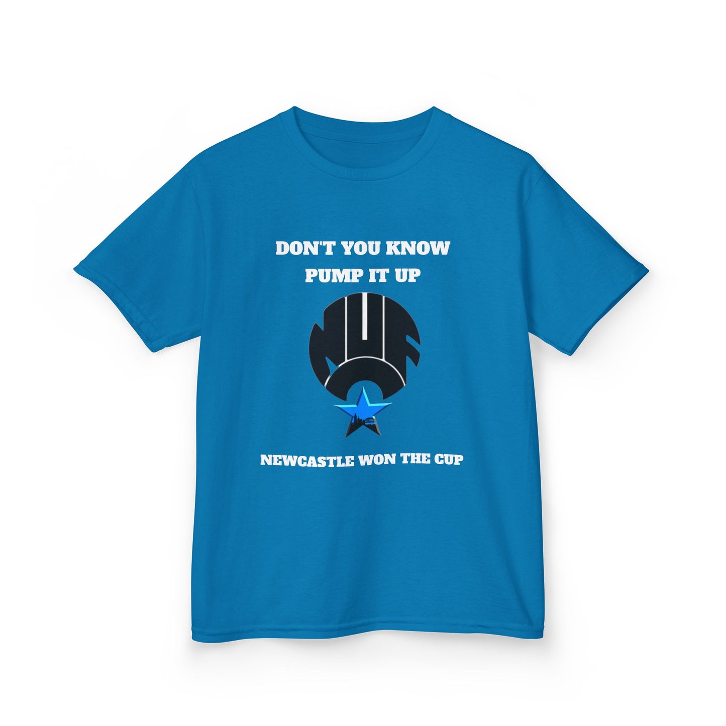 Newcastle 'Pump It Up' Kids Tee, Sports T-Shirt for Young Fans, Perfect for Birthdays, Team Spirit, Everyday Wear, Casual Style