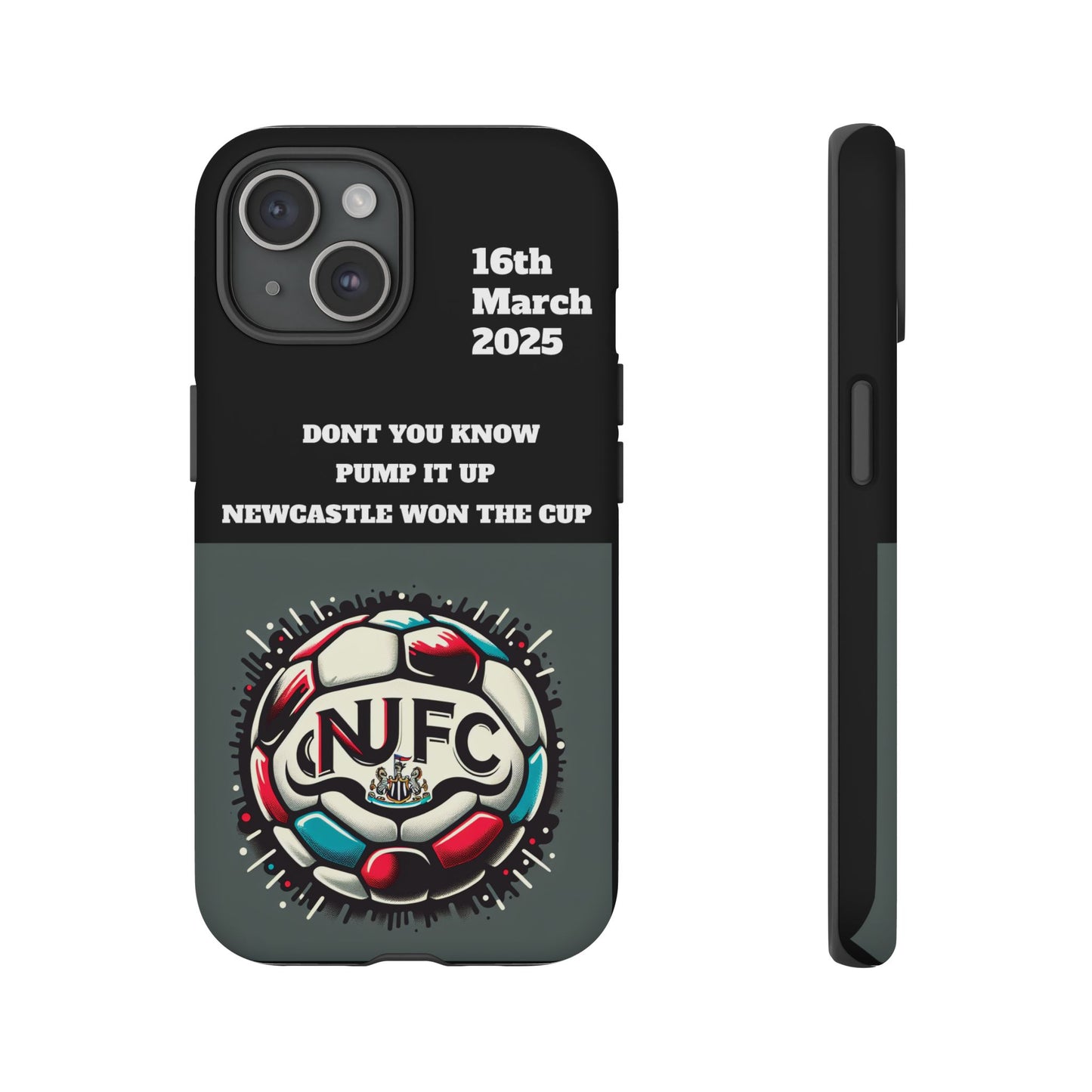 Custom Soccer Phone Case - Newcastle United Fan Gift, 16th March 2025, Sports Accessory for Gamers, Kids Birthday Present
