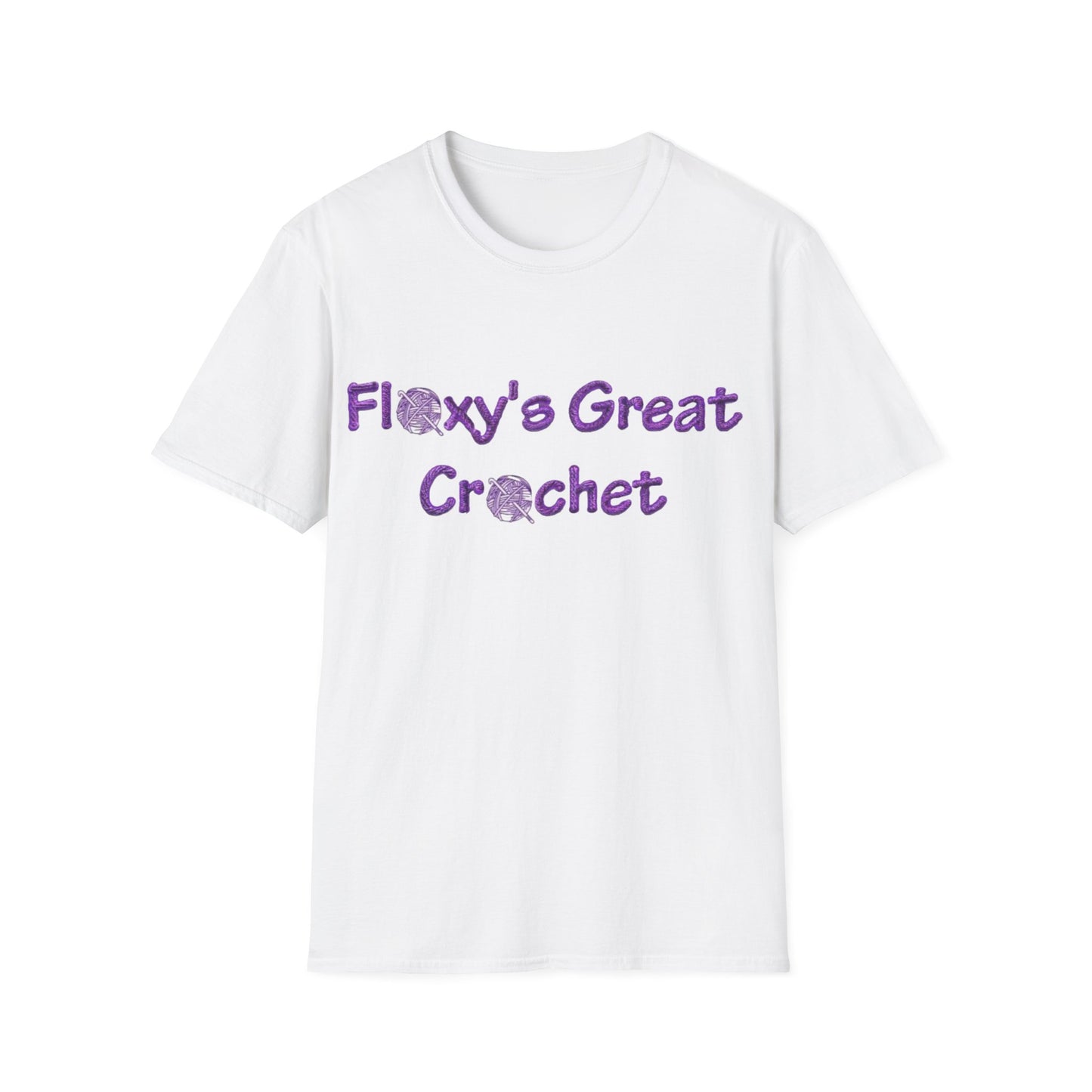Floxy's Great Crochet Unisex Softstyle T-Shirt - Perfect Gift for Craft Lovers