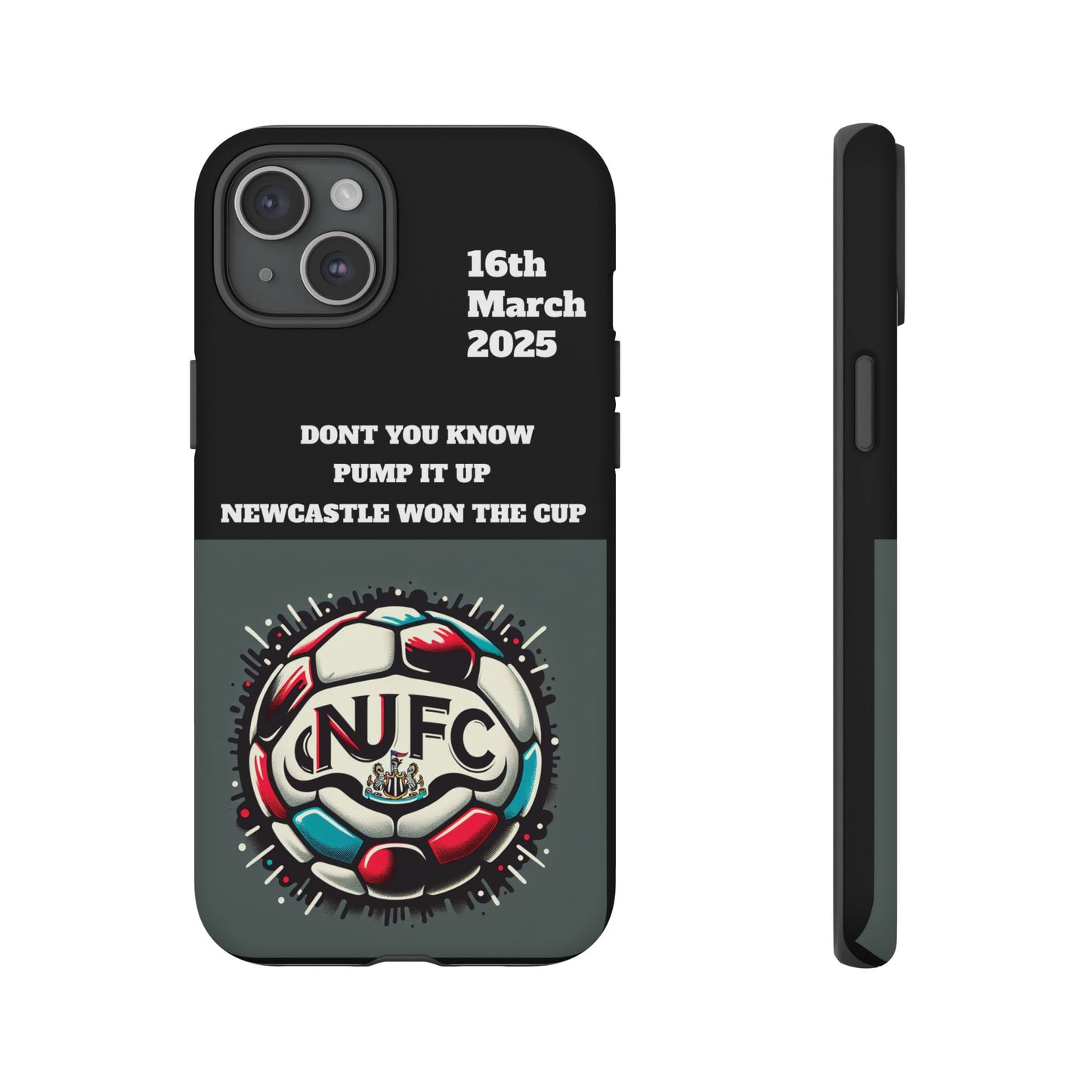 Custom Soccer Phone Case - Newcastle United Fan Gift, 16th March 2025, Sports Accessory for Gamers, Kids Birthday Present