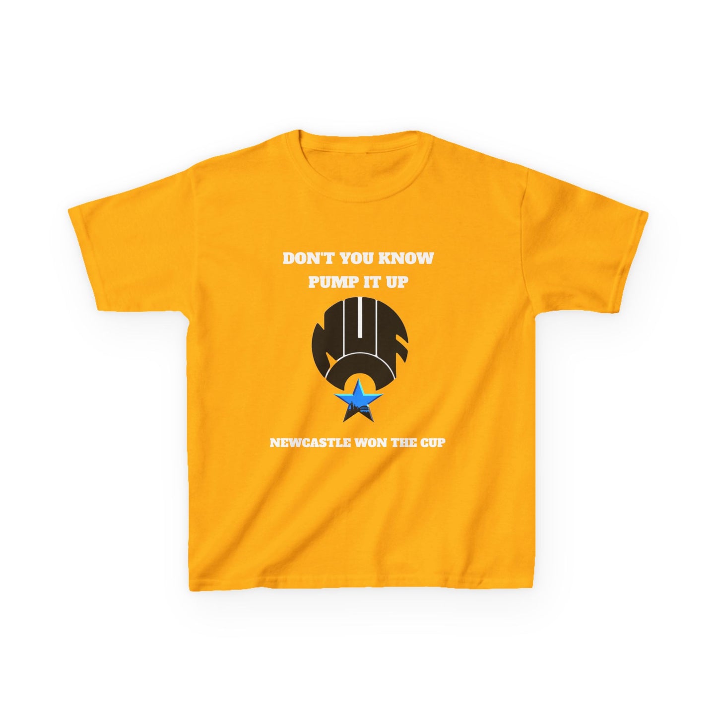 Newcastle 'Pump It Up' Kids Tee, Sports T-Shirt for Young Fans, Perfect for Birthdays, Team Spirit, Everyday Wear, Casual Style