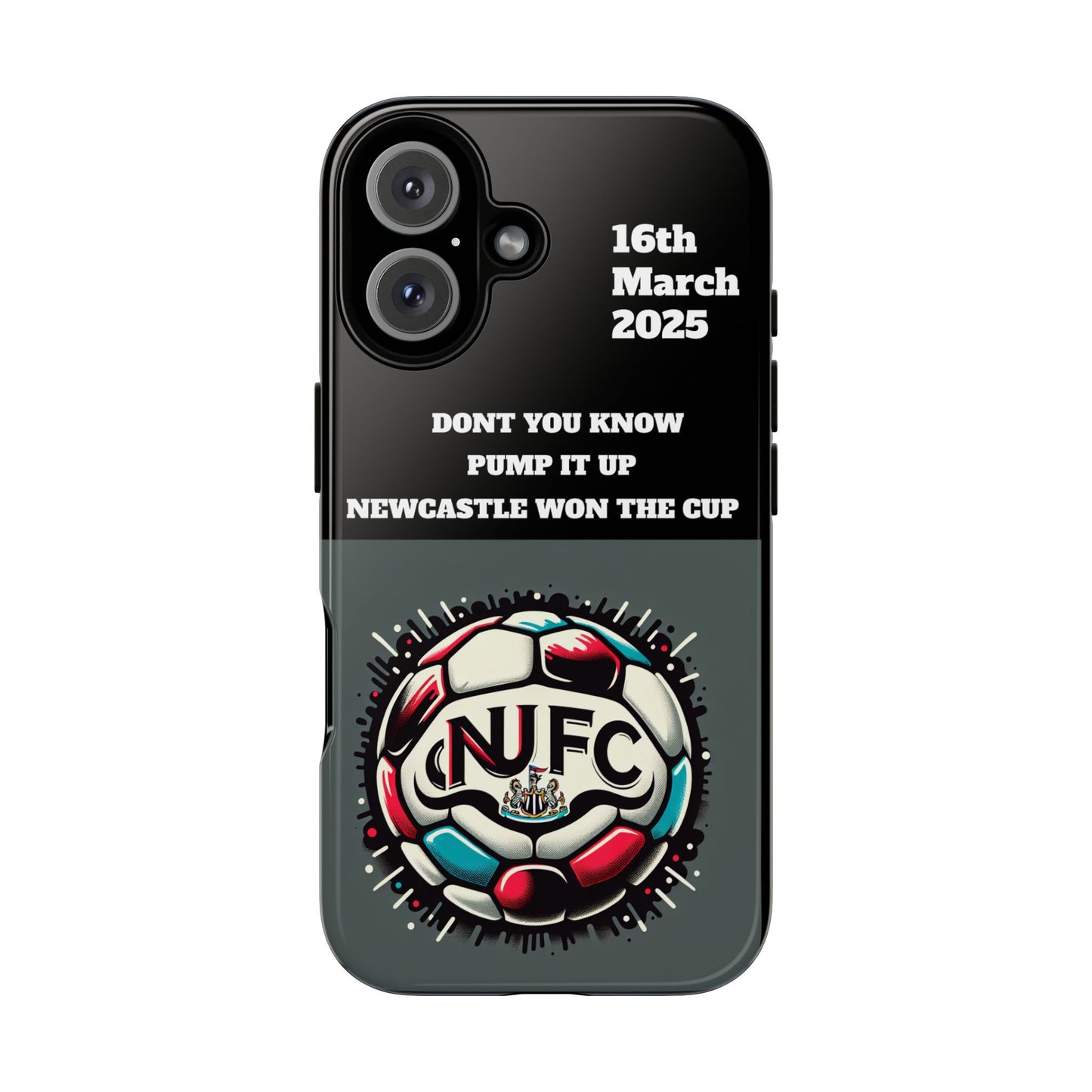 Custom Soccer Phone Case - Newcastle United Fan Gift, 16th March 2025, Sports Accessory for Gamers, Kids Birthday Present