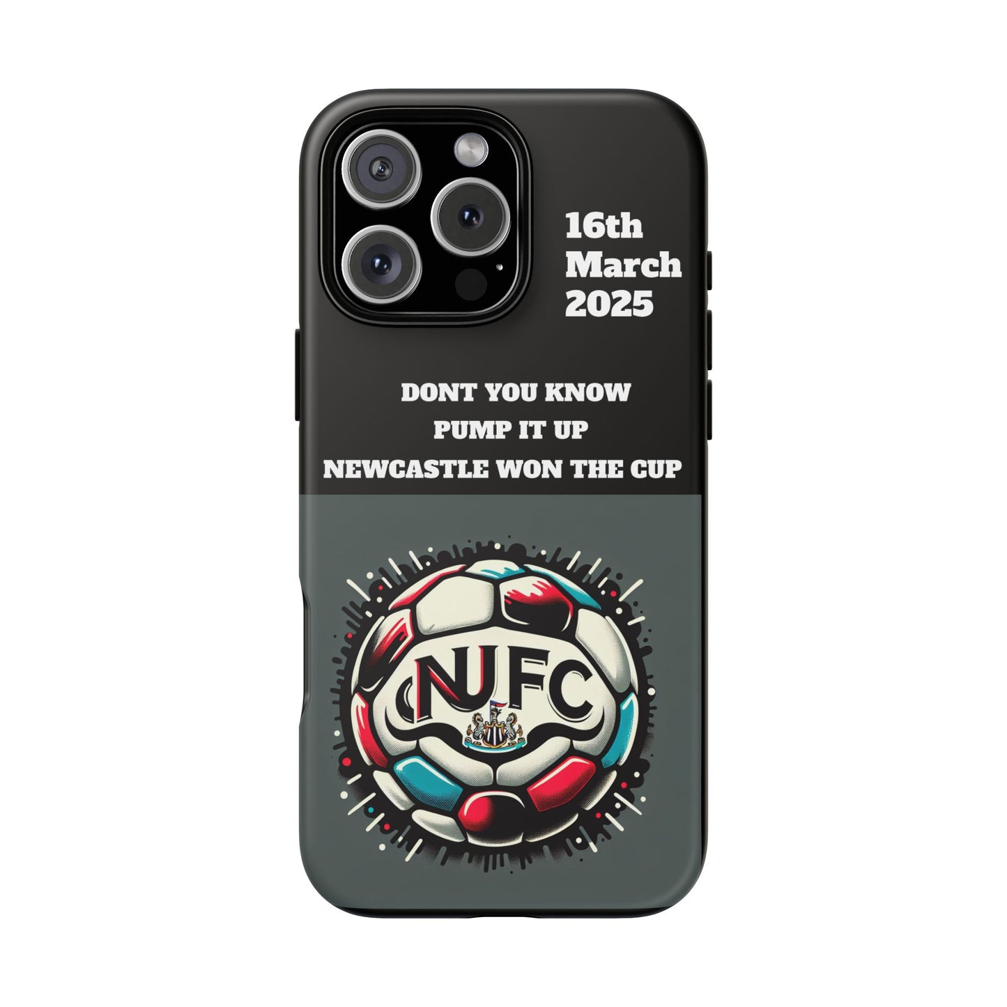 Custom Soccer Phone Case - Newcastle United Fan Gift, 16th March 2025, Sports Accessory for Gamers, Kids Birthday Present