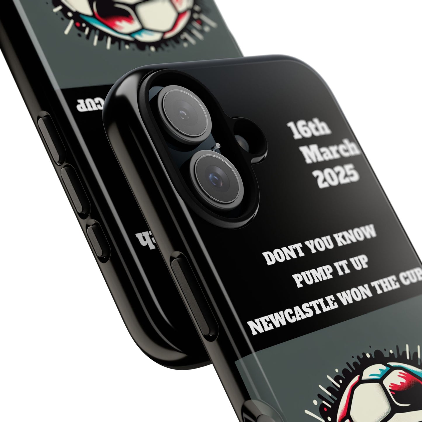 Custom Soccer Phone Case - Newcastle United Fan Gift, 16th March 2025, Sports Accessory for Gamers, Kids Birthday Present