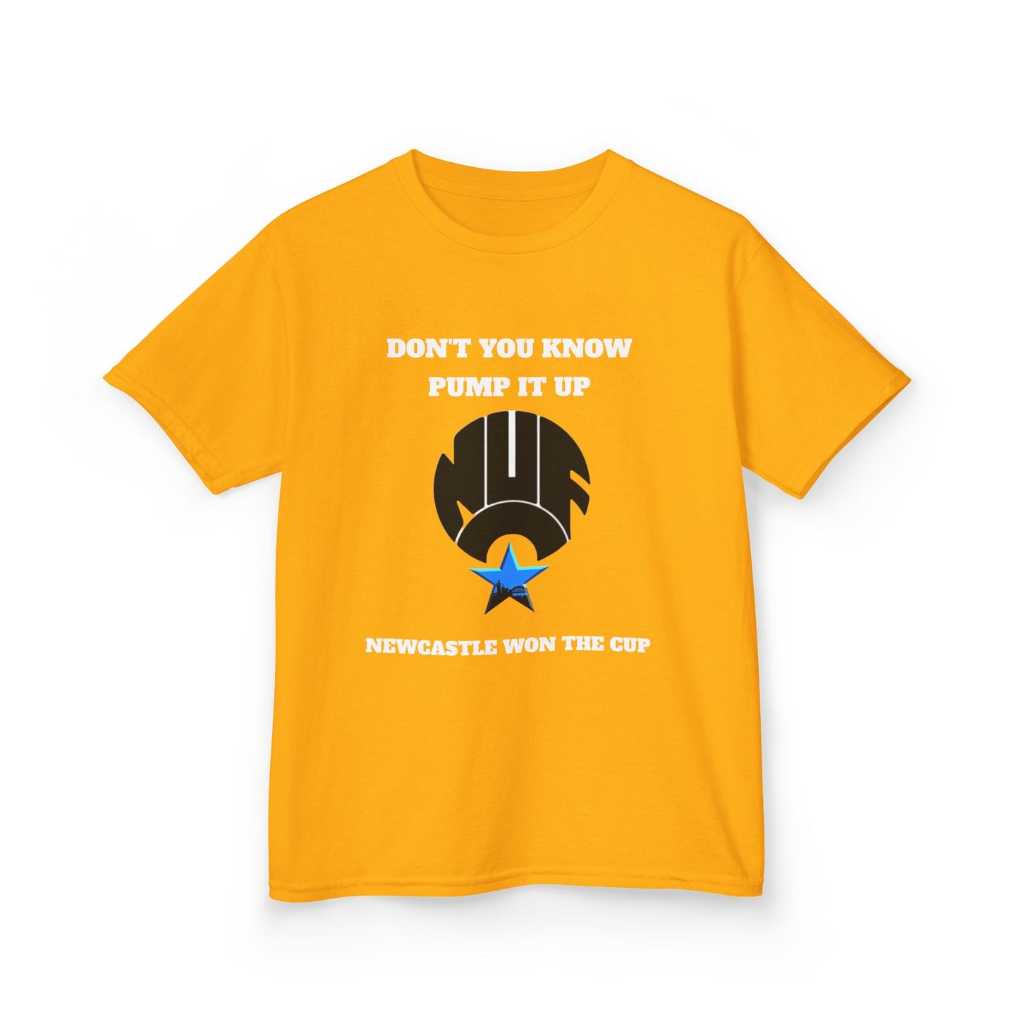 Newcastle 'Pump It Up' Kids Tee, Sports T-Shirt for Young Fans, Perfect for Birthdays, Team Spirit, Everyday Wear, Casual Style