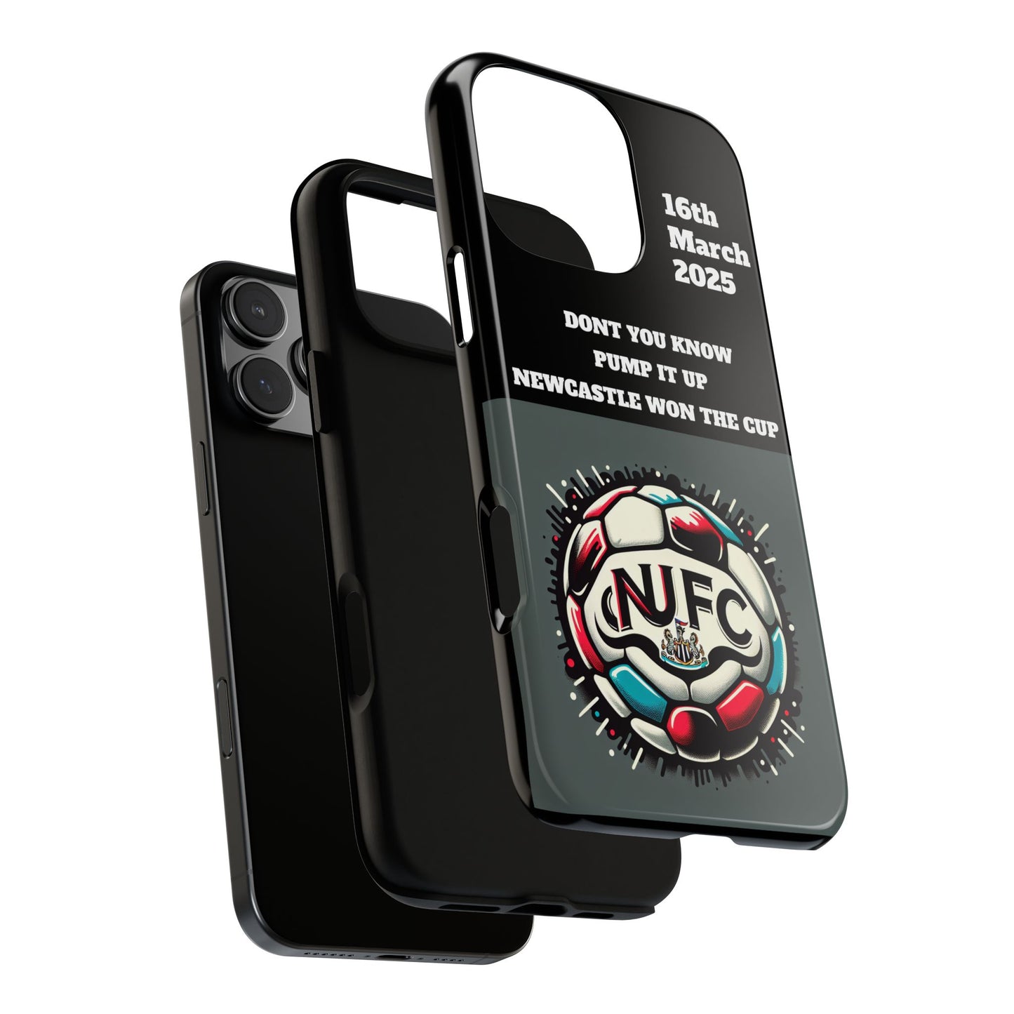 Custom Soccer Phone Case - Newcastle United Fan Gift, 16th March 2025, Sports Accessory for Gamers, Kids Birthday Present
