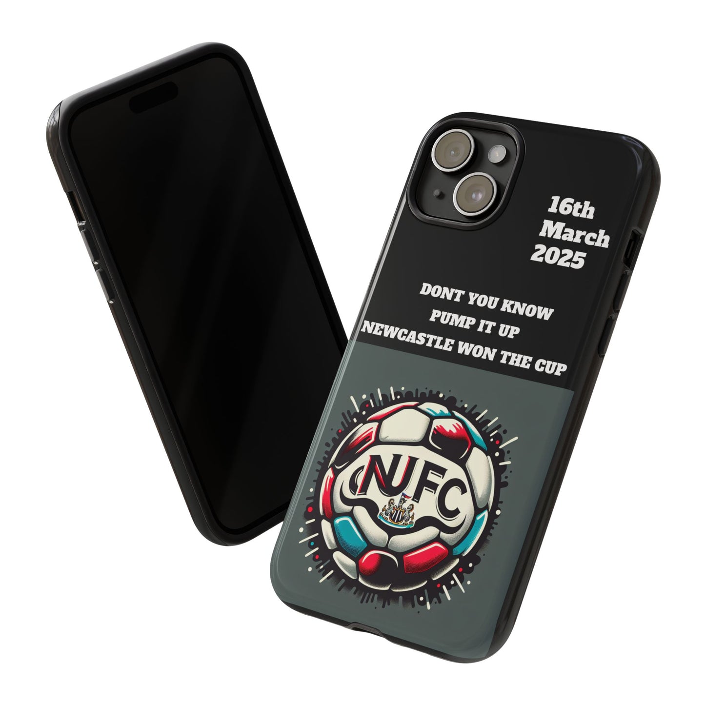 Custom Soccer Phone Case - Newcastle United Fan Gift, 16th March 2025, Sports Accessory for Gamers, Kids Birthday Present