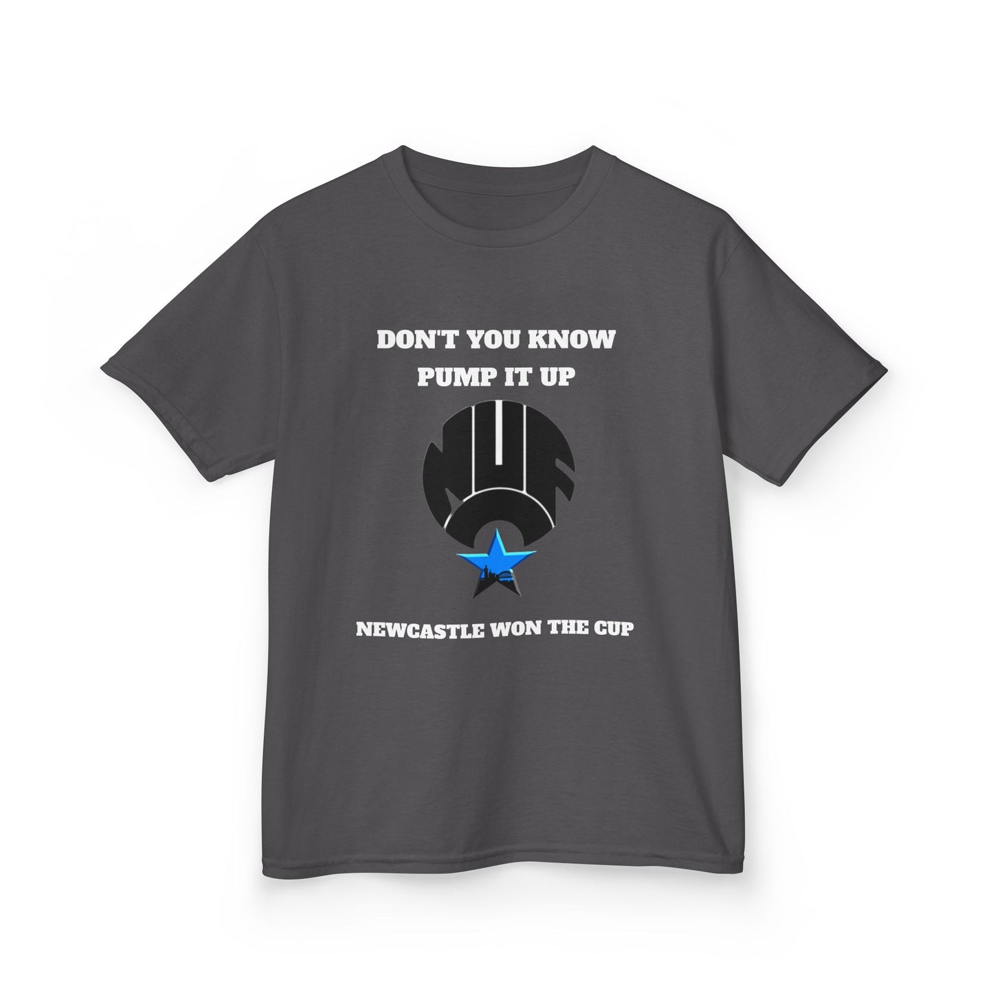 Newcastle 'Pump It Up' Kids Tee, Sports T-Shirt for Young Fans, Perfect for Birthdays, Team Spirit, Everyday Wear, Casual Style