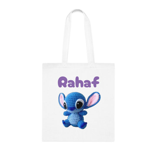 Cute Personalized Cotton Tote Bag, Custom Name Tote, Craft Lovers Bag, Eco-Friendly Shopping Tote, Gift for Her