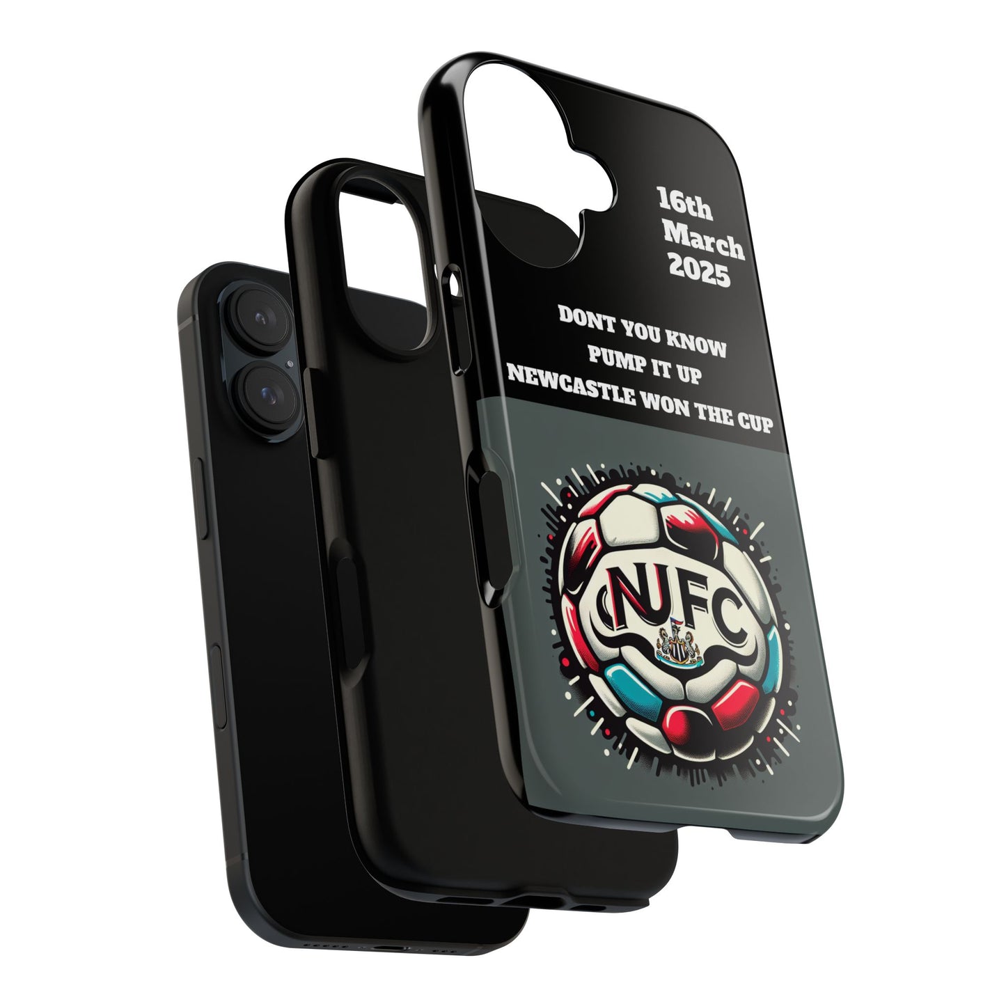 Custom Soccer Phone Case - Newcastle United Fan Gift, 16th March 2025, Sports Accessory for Gamers, Kids Birthday Present