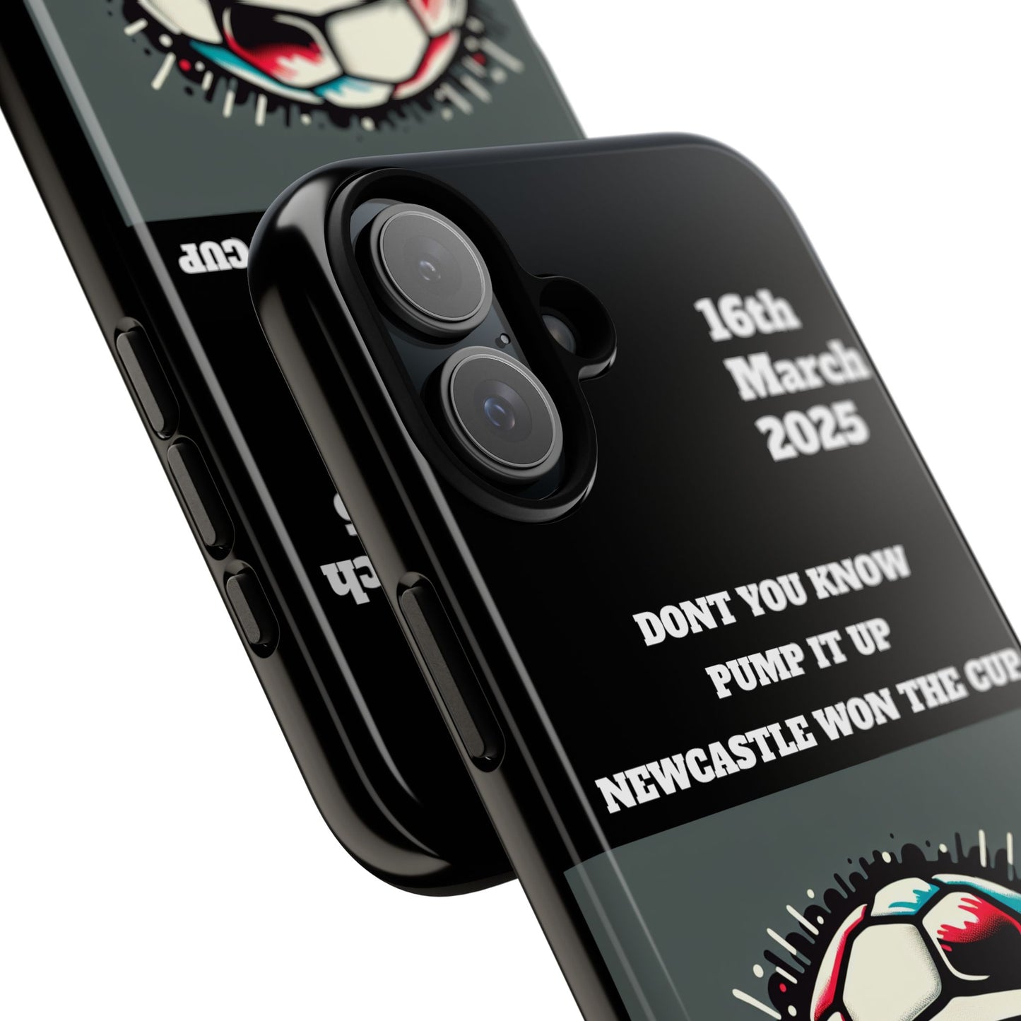 Custom Soccer Phone Case - Newcastle United Fan Gift, 16th March 2025, Sports Accessory for Gamers, Kids Birthday Present