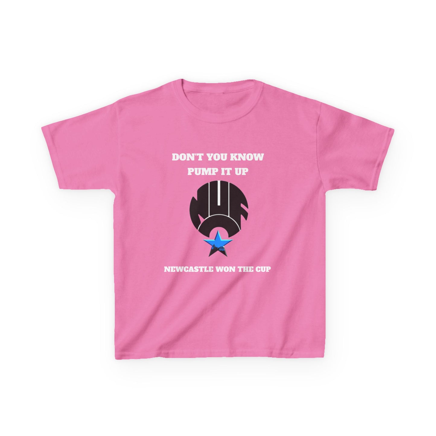 Newcastle 'Pump It Up' Kids Tee, Sports T-Shirt for Young Fans, Perfect for Birthdays, Team Spirit, Everyday Wear, Casual Style