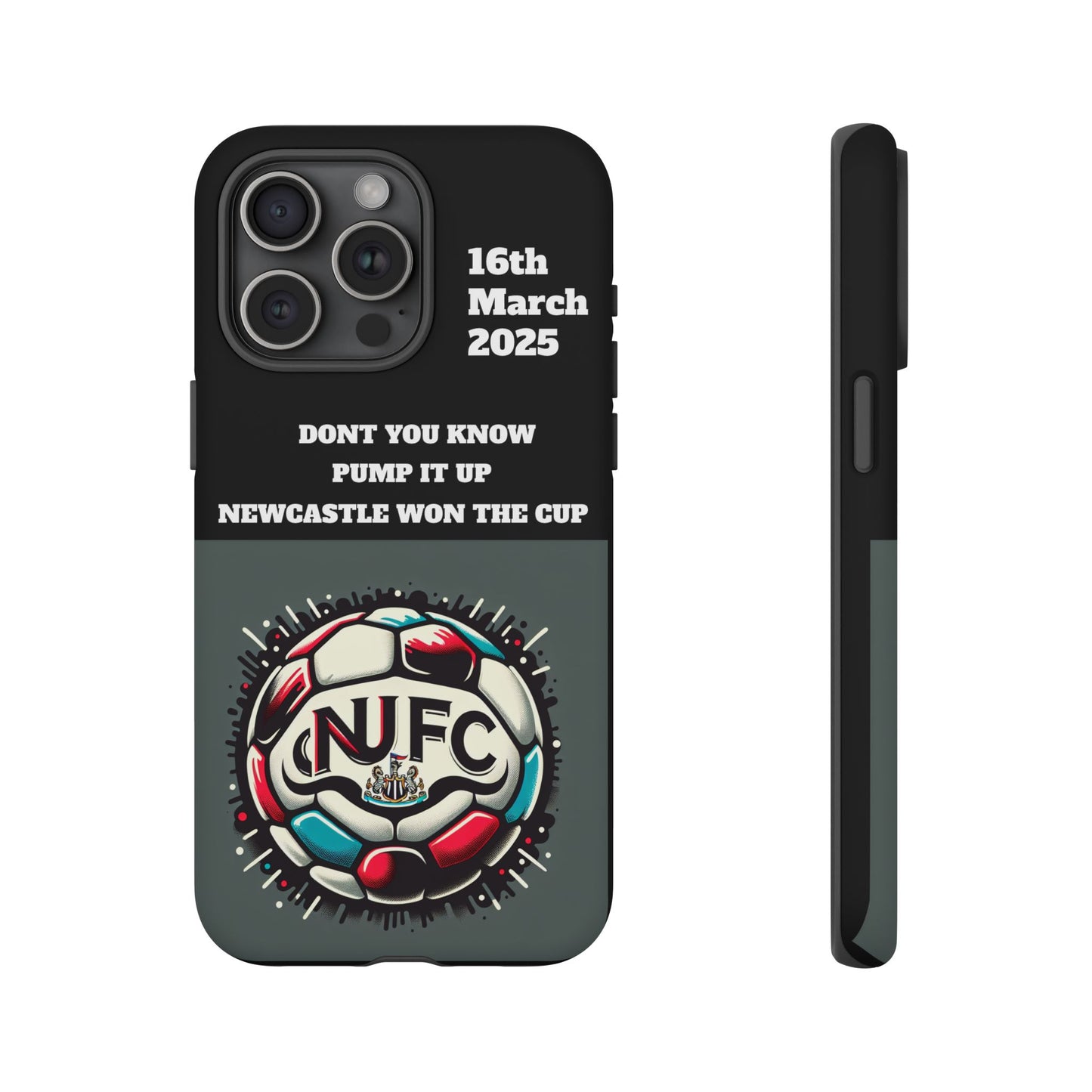 Custom Soccer Phone Case - Newcastle United Fan Gift, 16th March 2025, Sports Accessory for Gamers, Kids Birthday Present