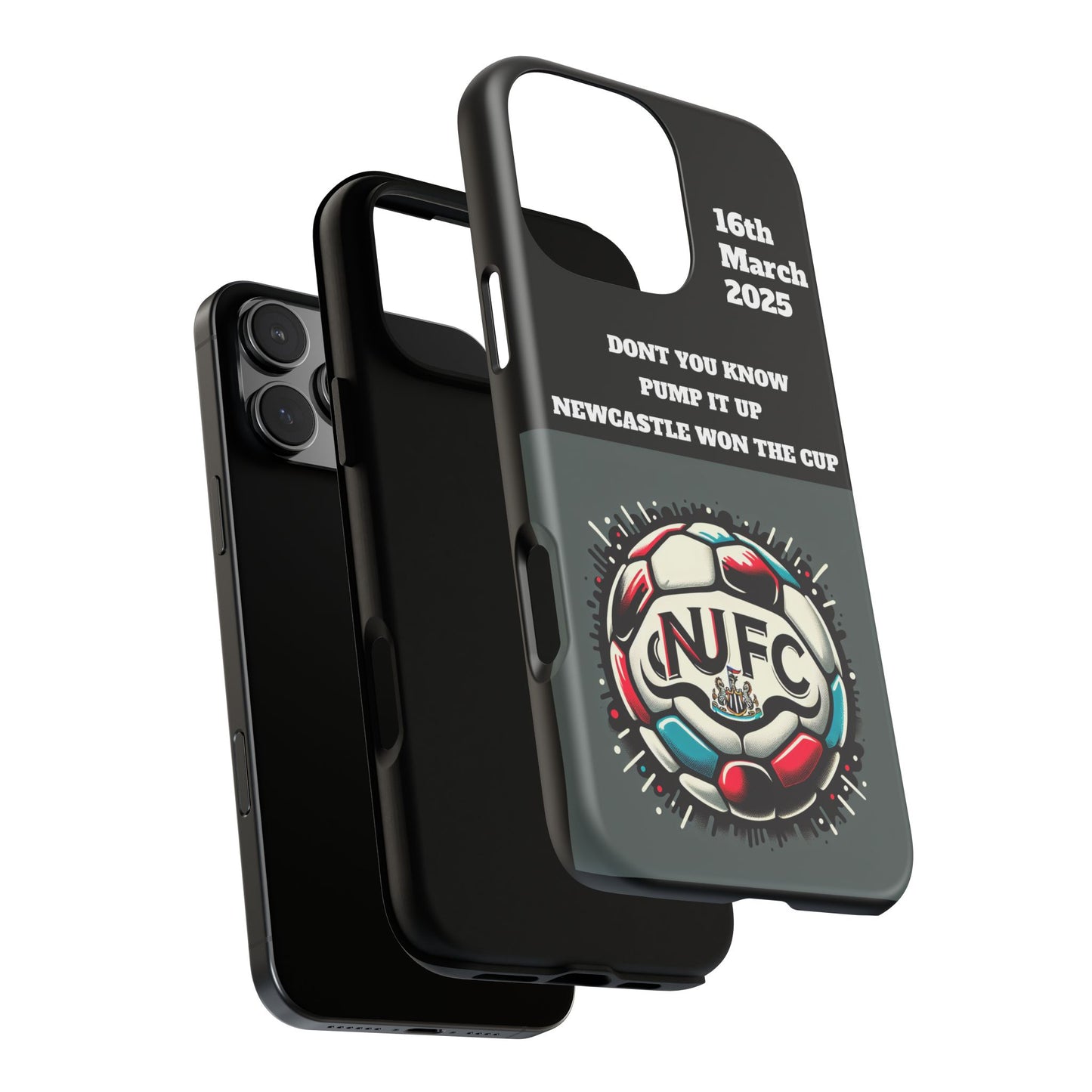 Custom Soccer Phone Case - Newcastle United Fan Gift, 16th March 2025, Sports Accessory for Gamers, Kids Birthday Present