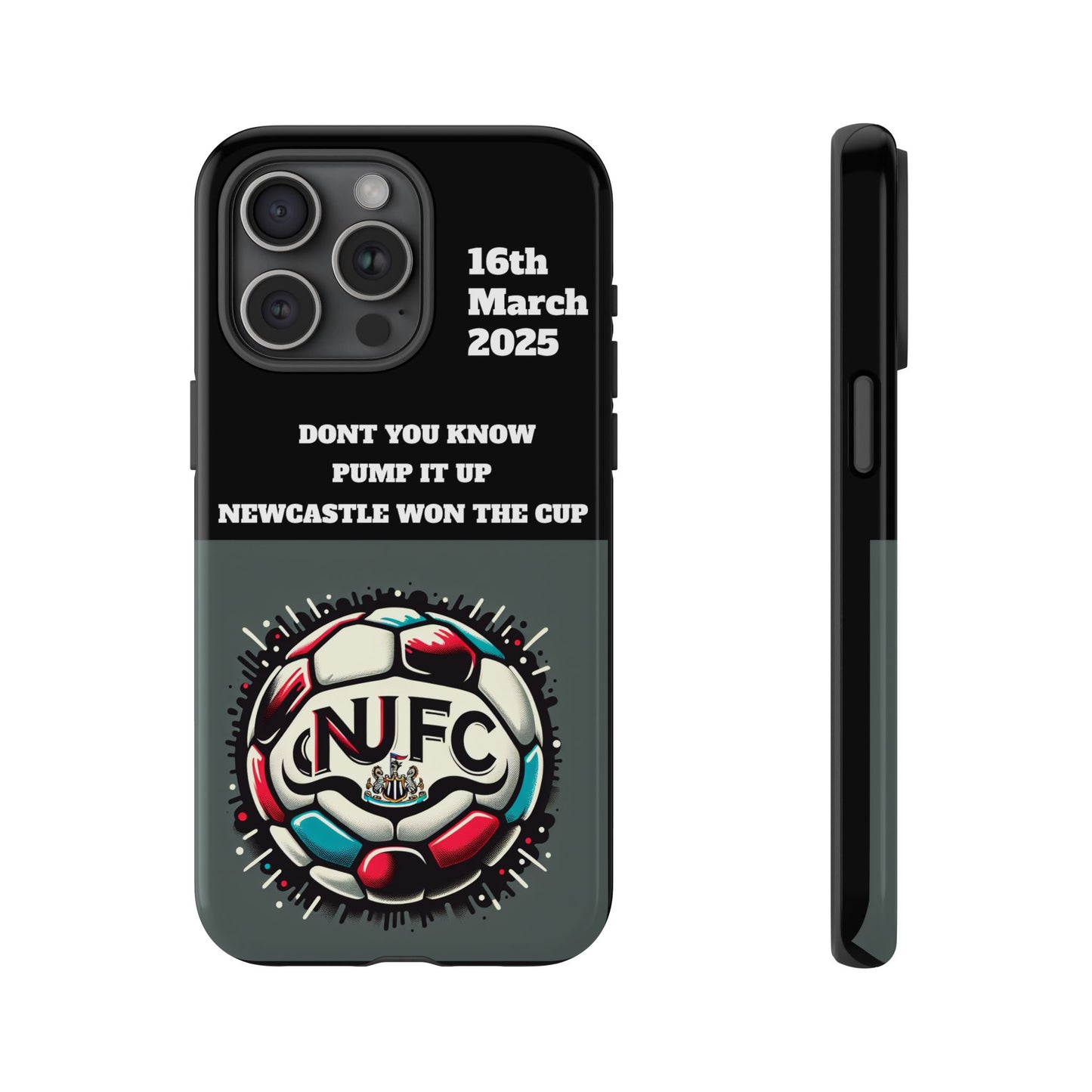 Custom Soccer Phone Case - Newcastle United Fan Gift, 16th March 2025, Sports Accessory for Gamers, Kids Birthday Present