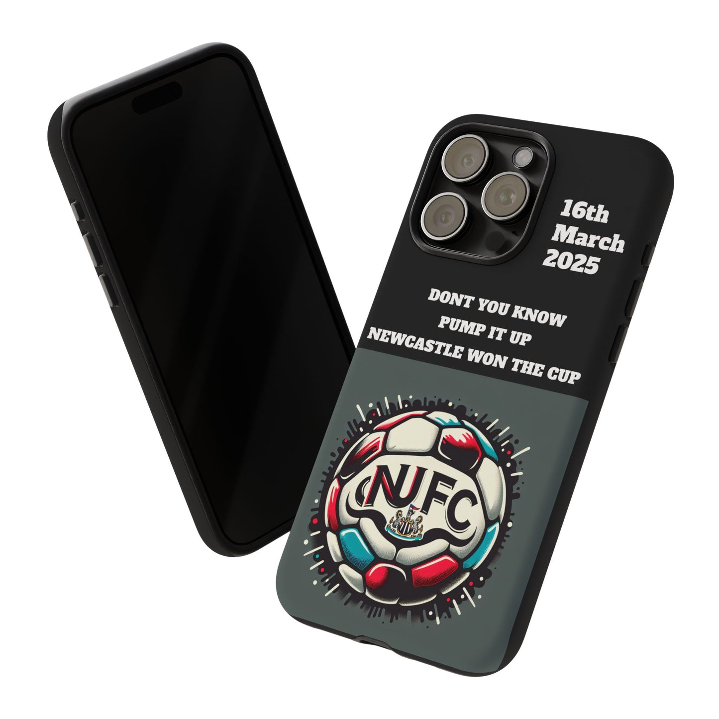 Custom Soccer Phone Case - Newcastle United Fan Gift, 16th March 2025, Sports Accessory for Gamers, Kids Birthday Present