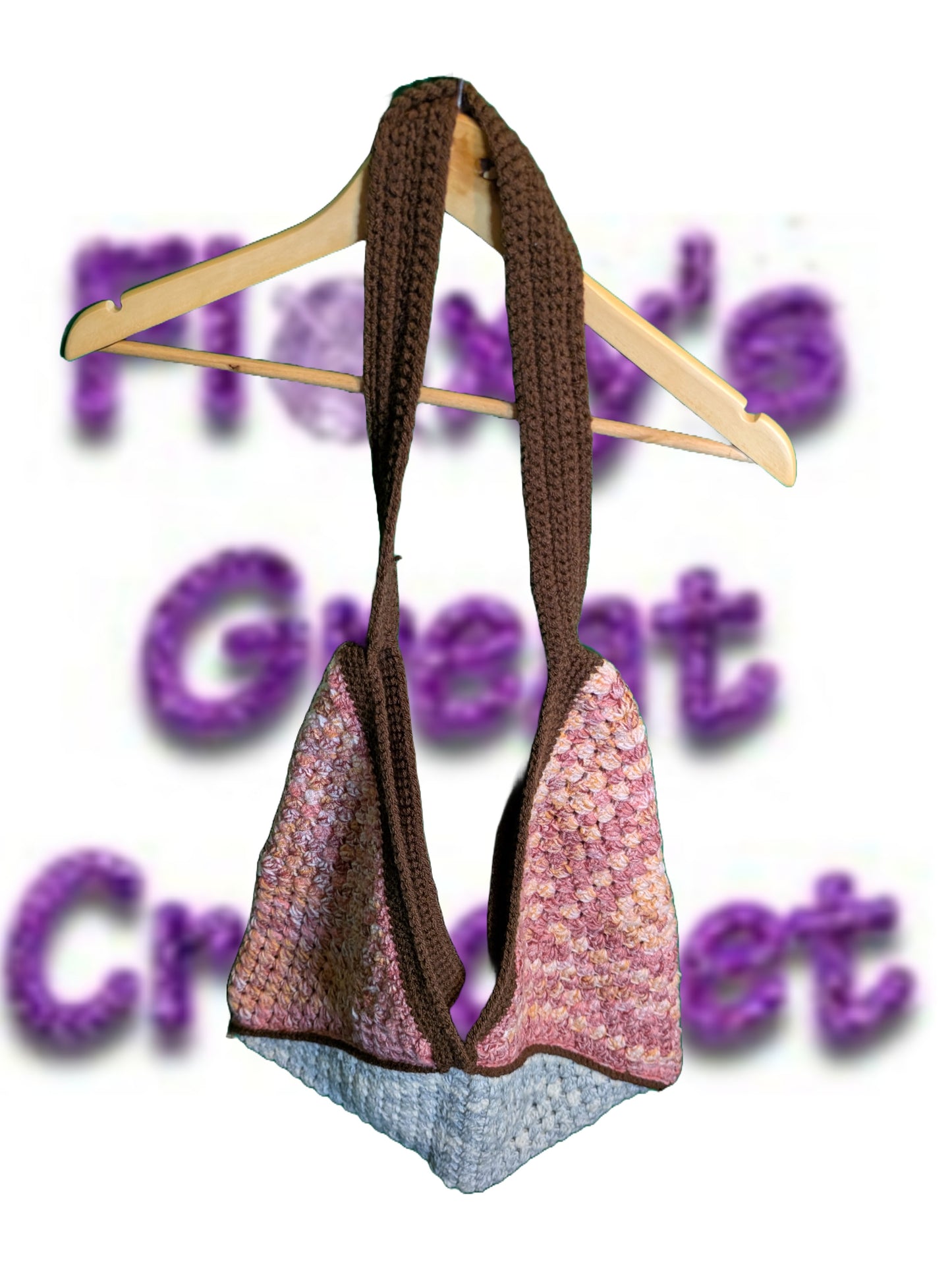 Stylish boho Tote bag #crochet