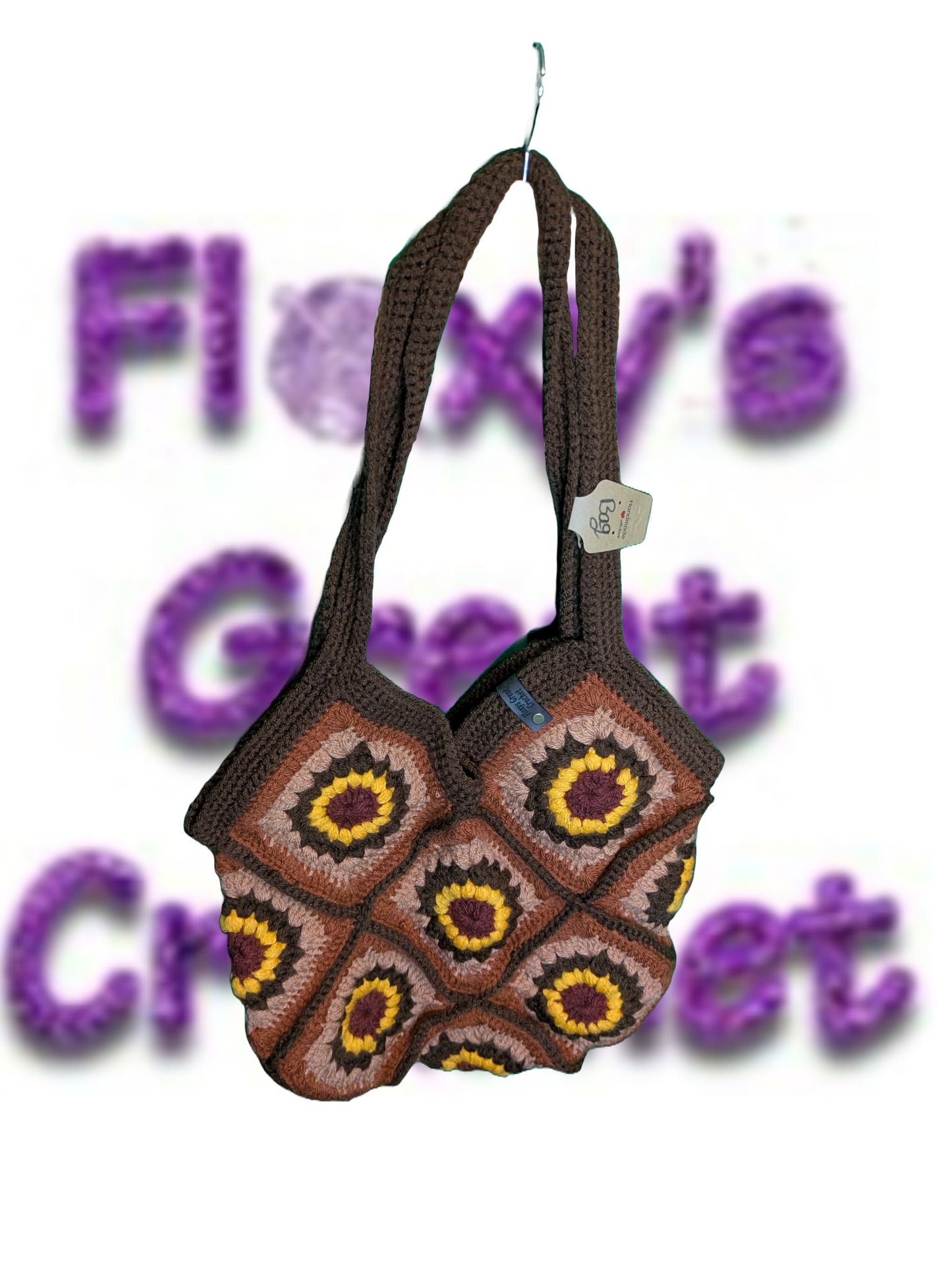 Handmade Boho Crochet Tote Bag