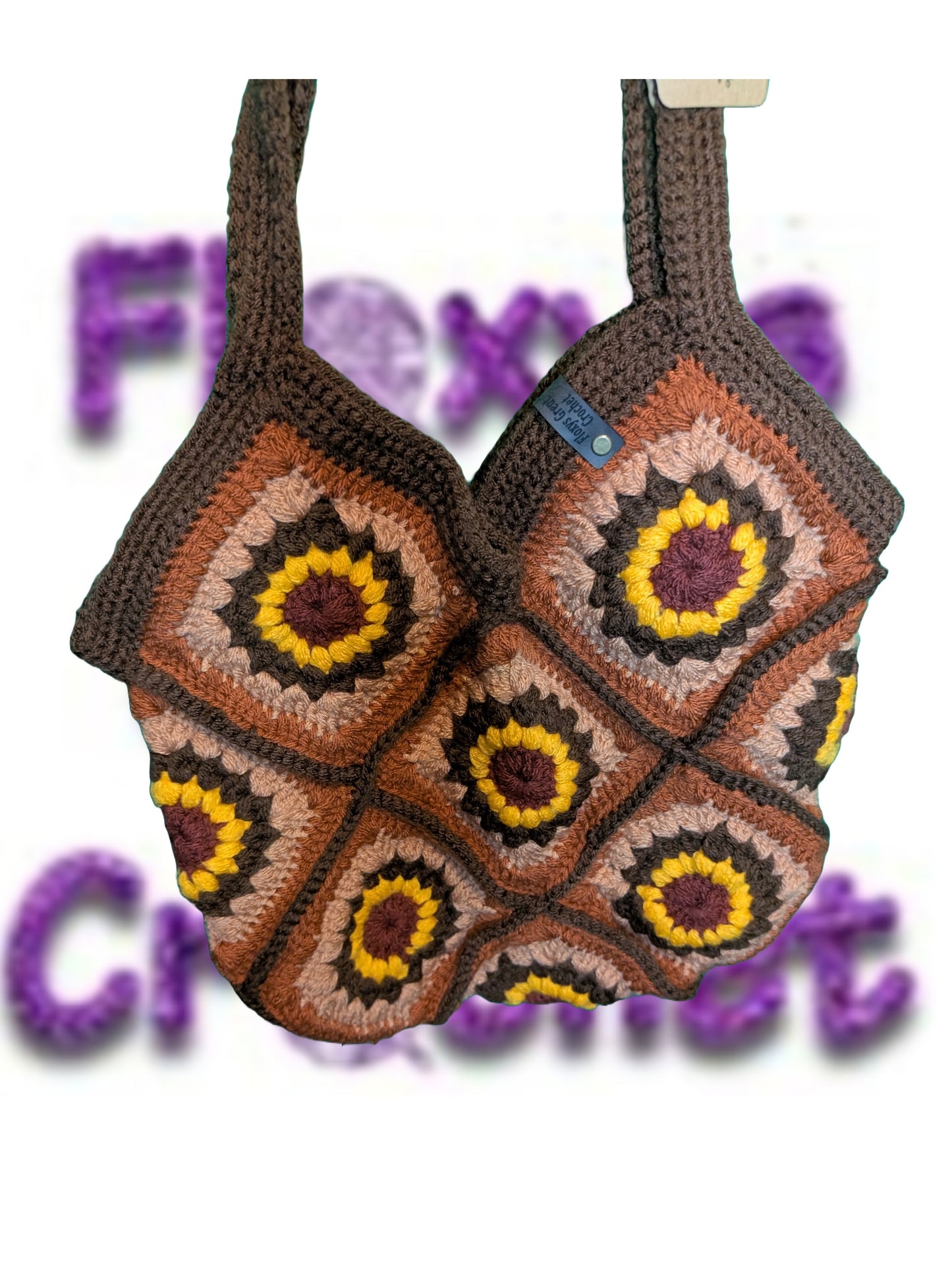 Handmade Boho Crochet Tote Bag