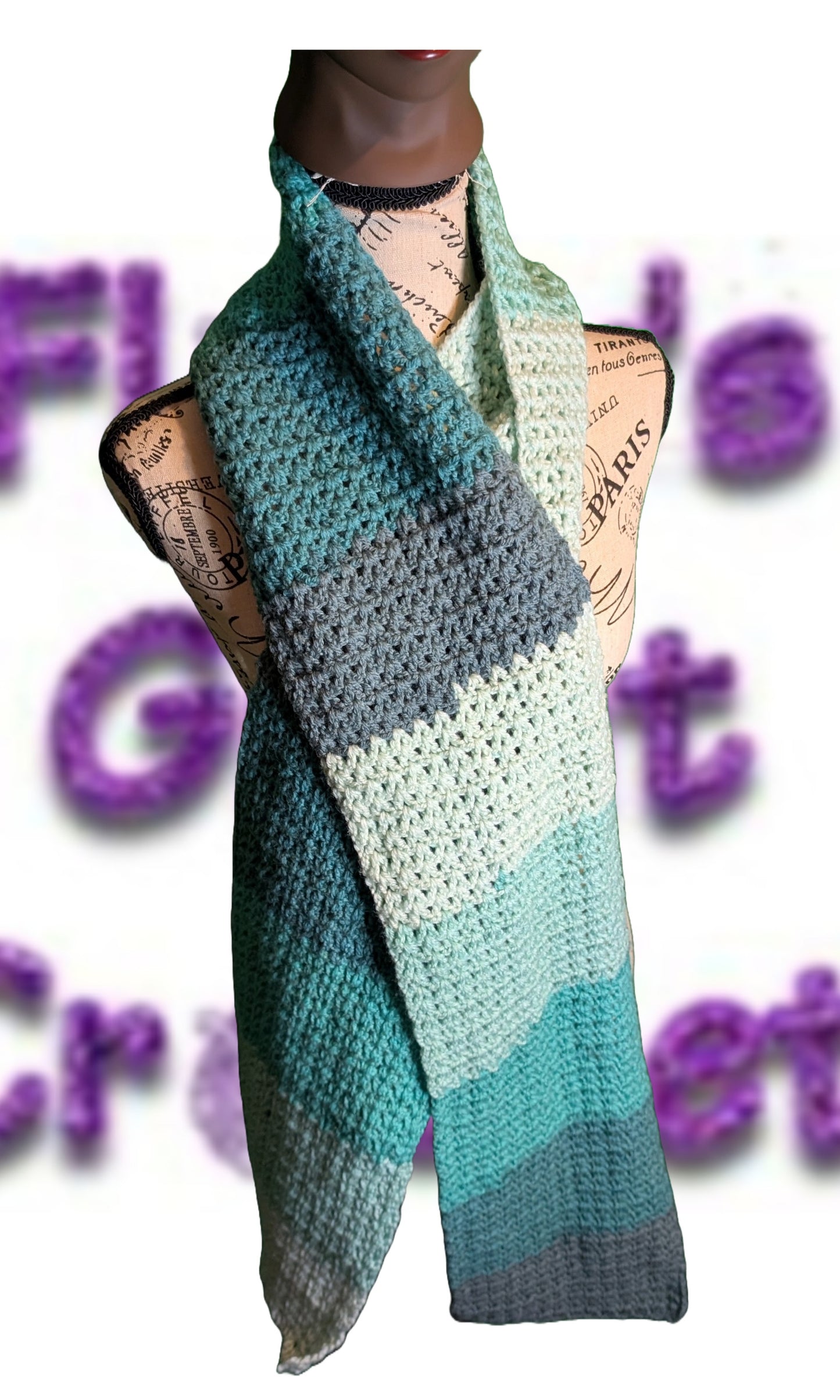 Handmade Crochet Scarf #Crochet