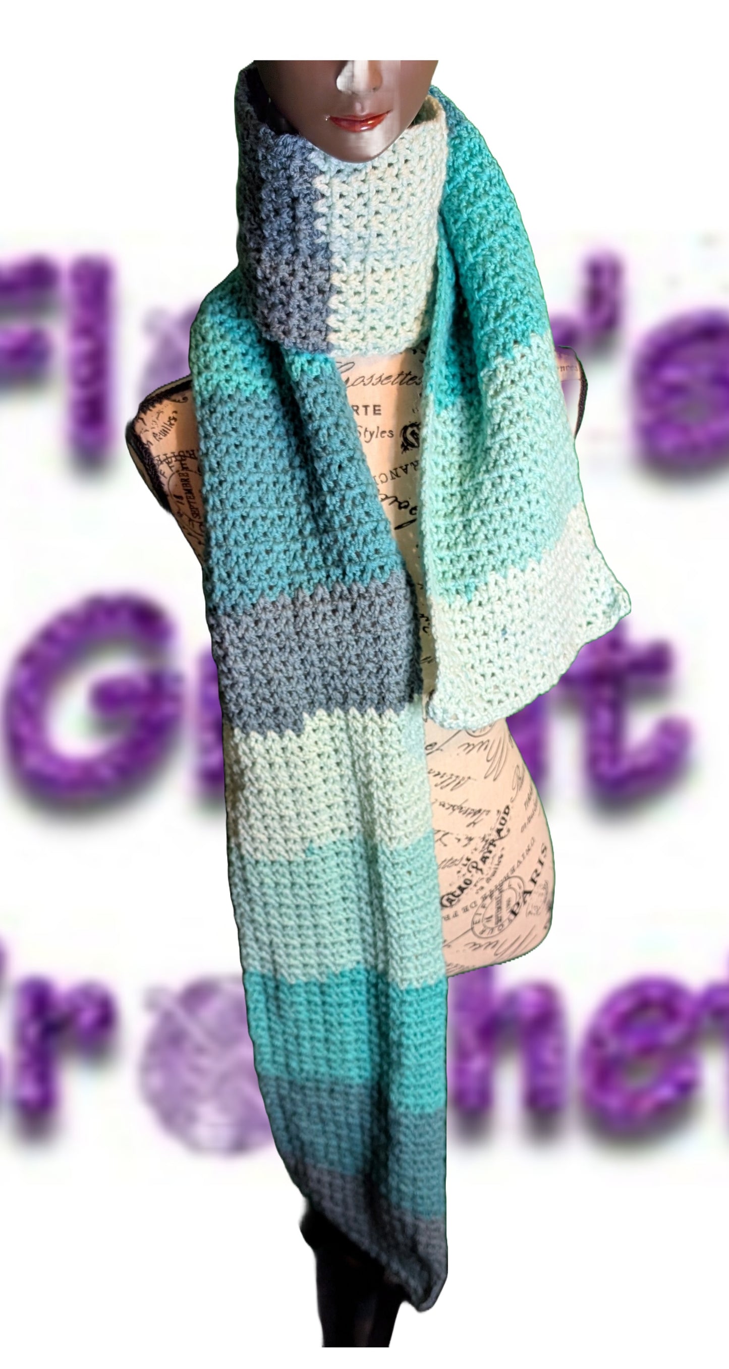 Handmade Crochet Scarf #Crochet